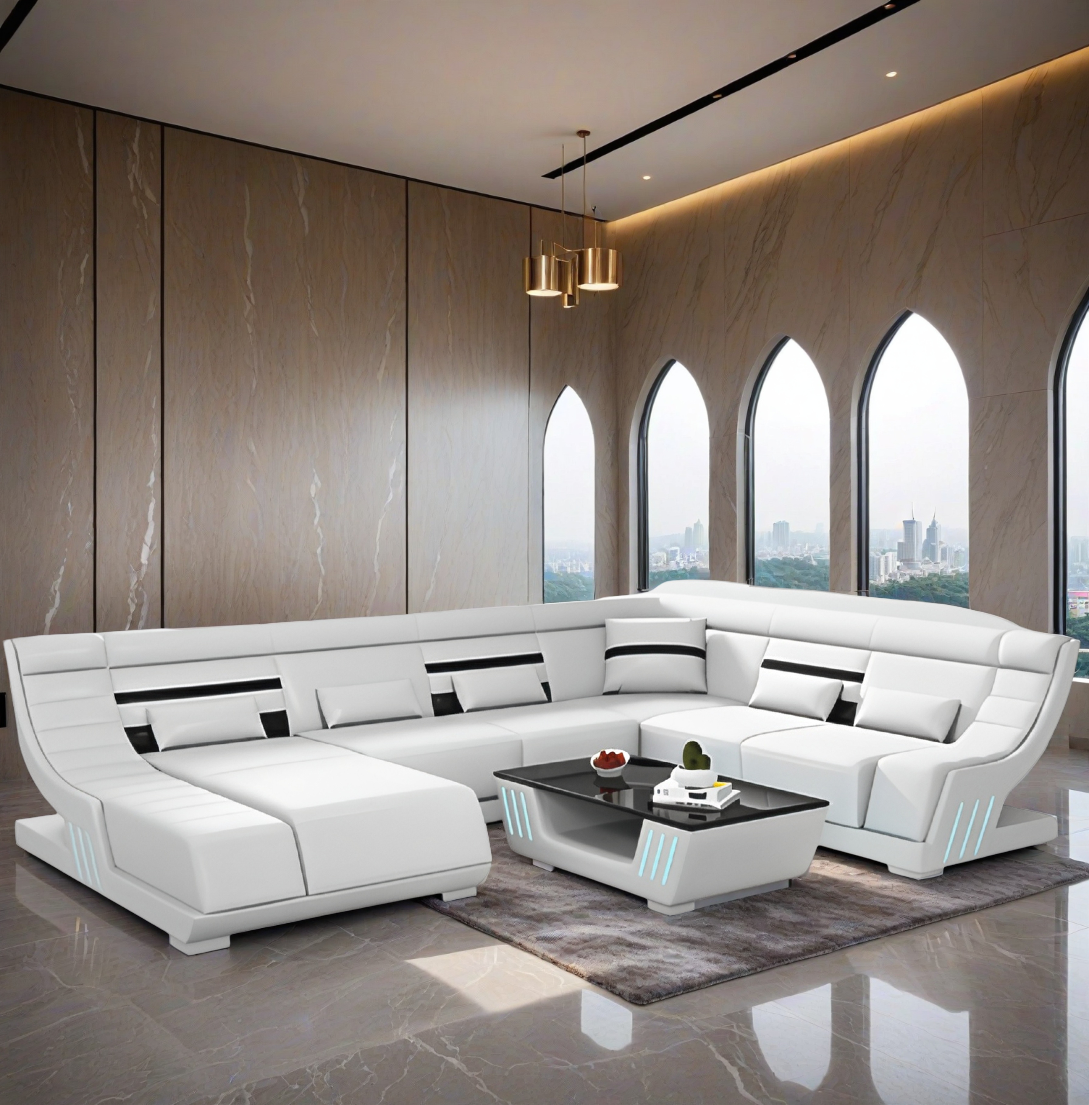  Sofa Osaka -Wohnlandschaft U-form