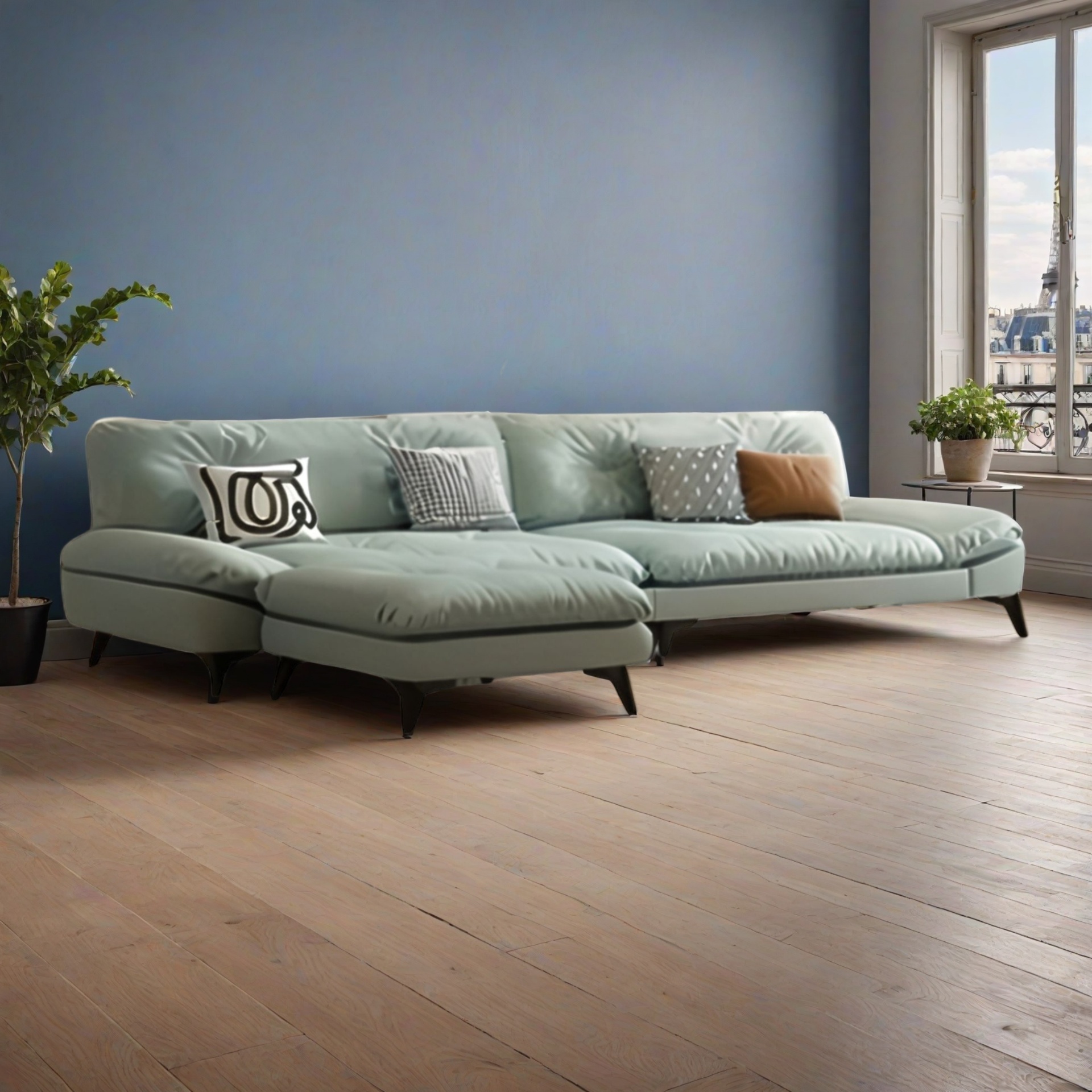 Sofa 3-Sitzer + Hocker Warszawa 