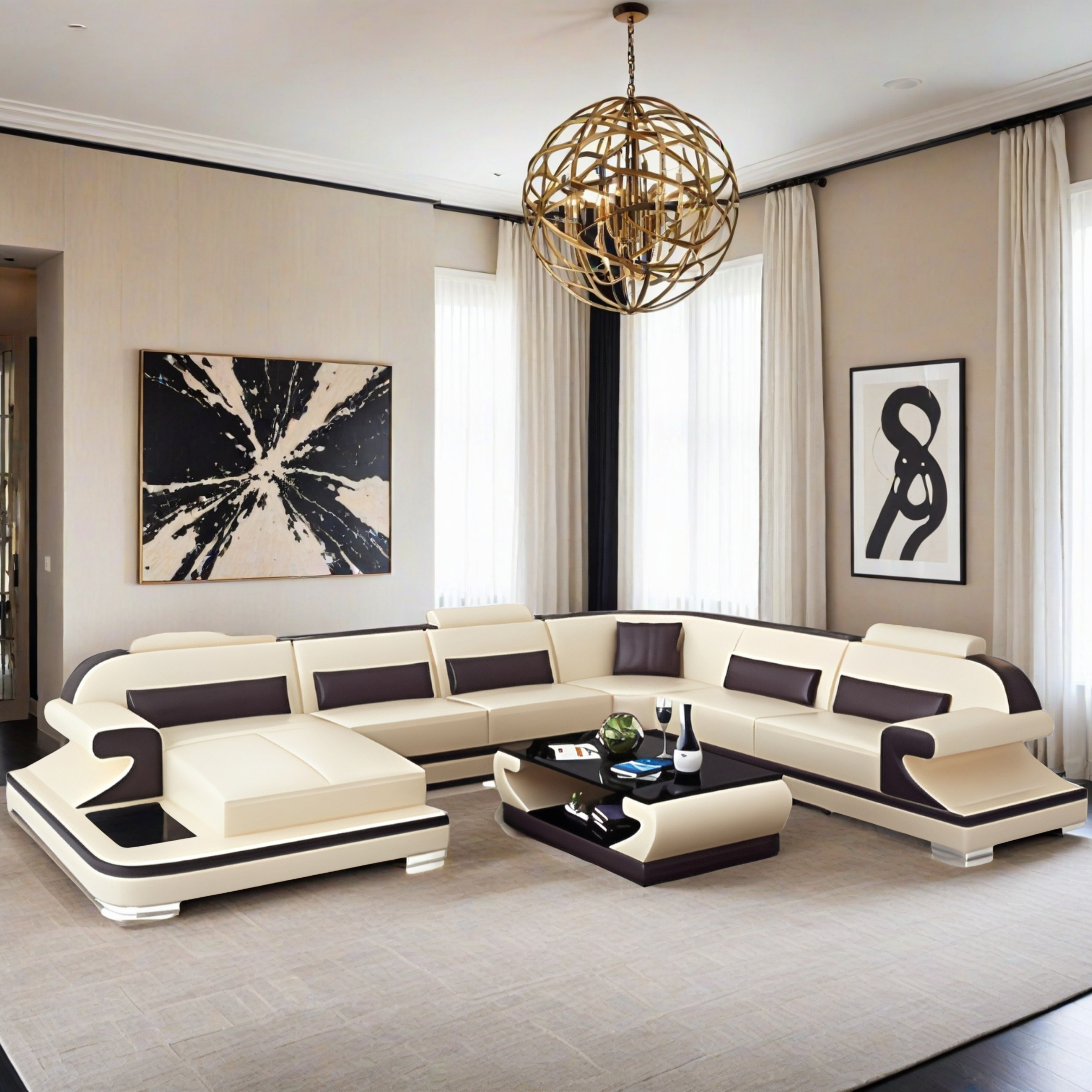 Sofa Hamburg - Wohnlandschaft U-form