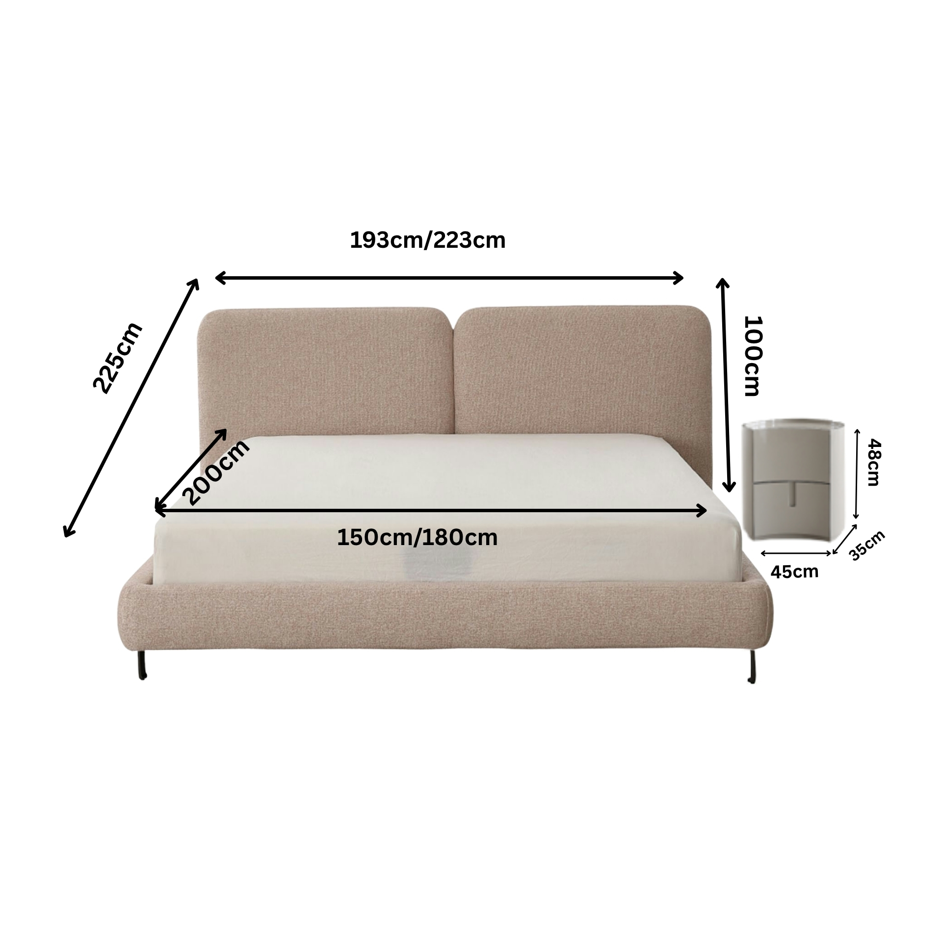 Doppelbett Sylvora Grove