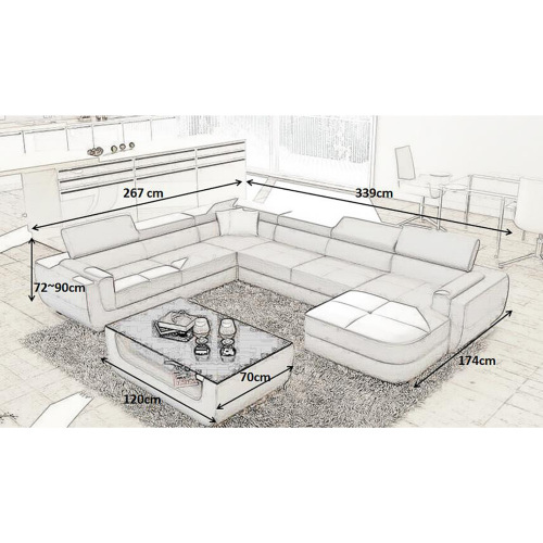 Sofa Seoul - Wohnlandschaft U-form