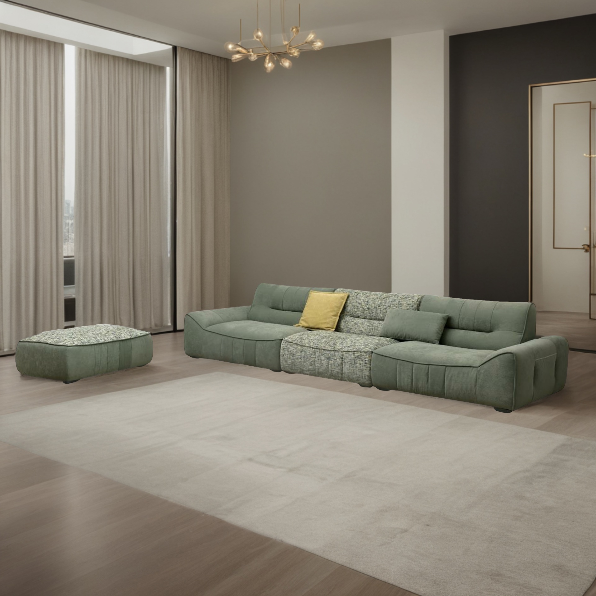 Sofa Lyneth + Hocker