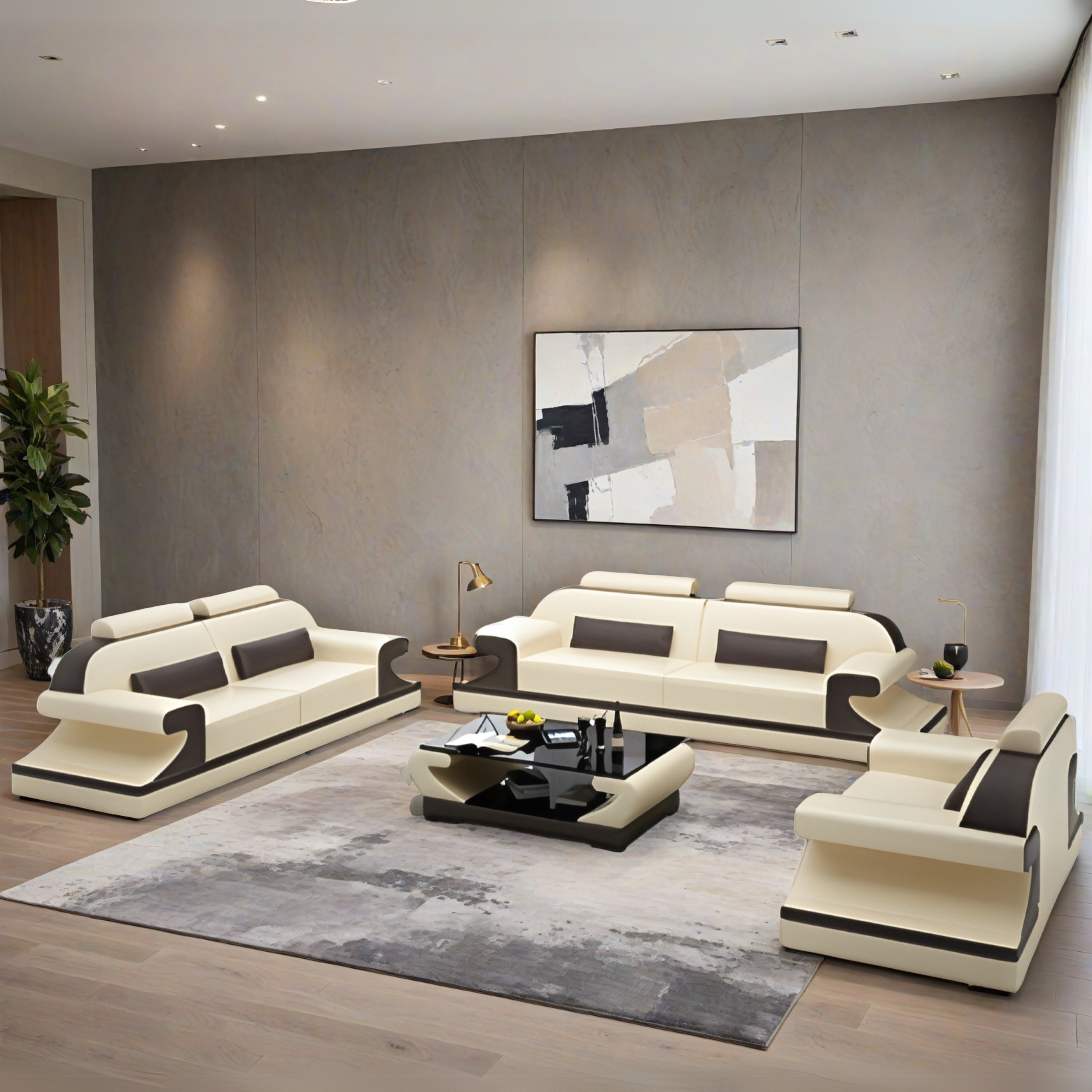 Sofa Set Bordeaux