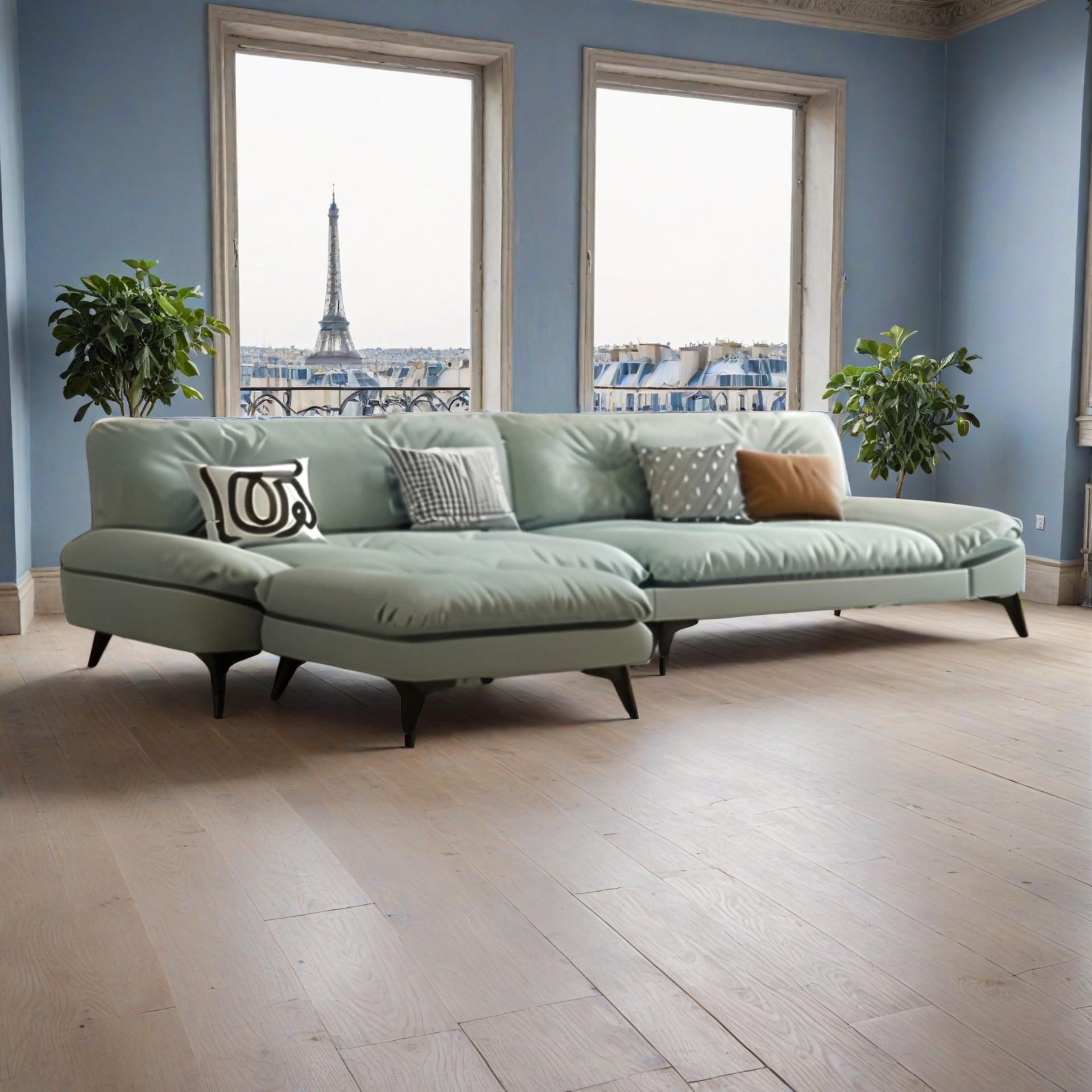 Sofa 3-Sitzer + Hocker Warszawa 