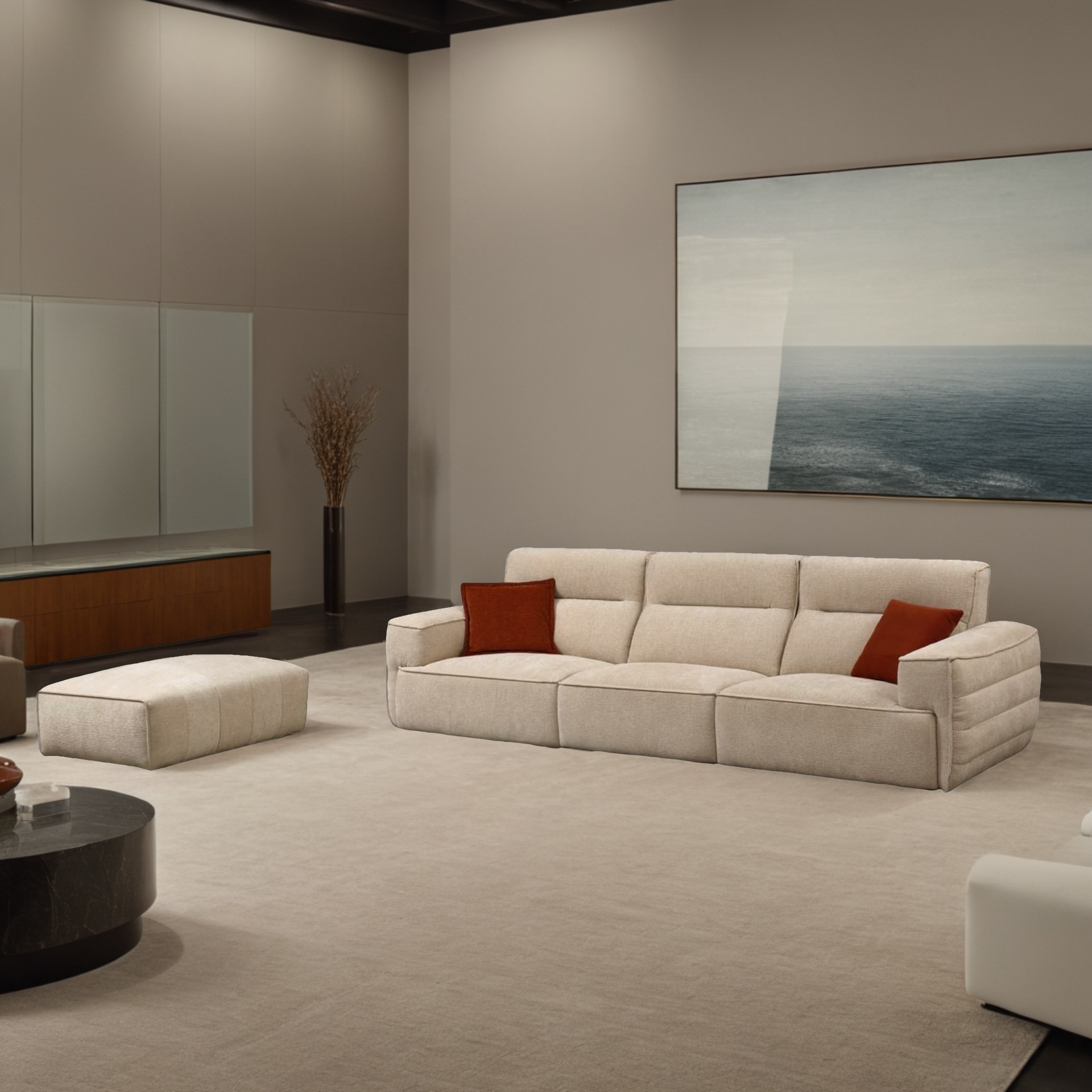 Sofa Elyeen + Hocker