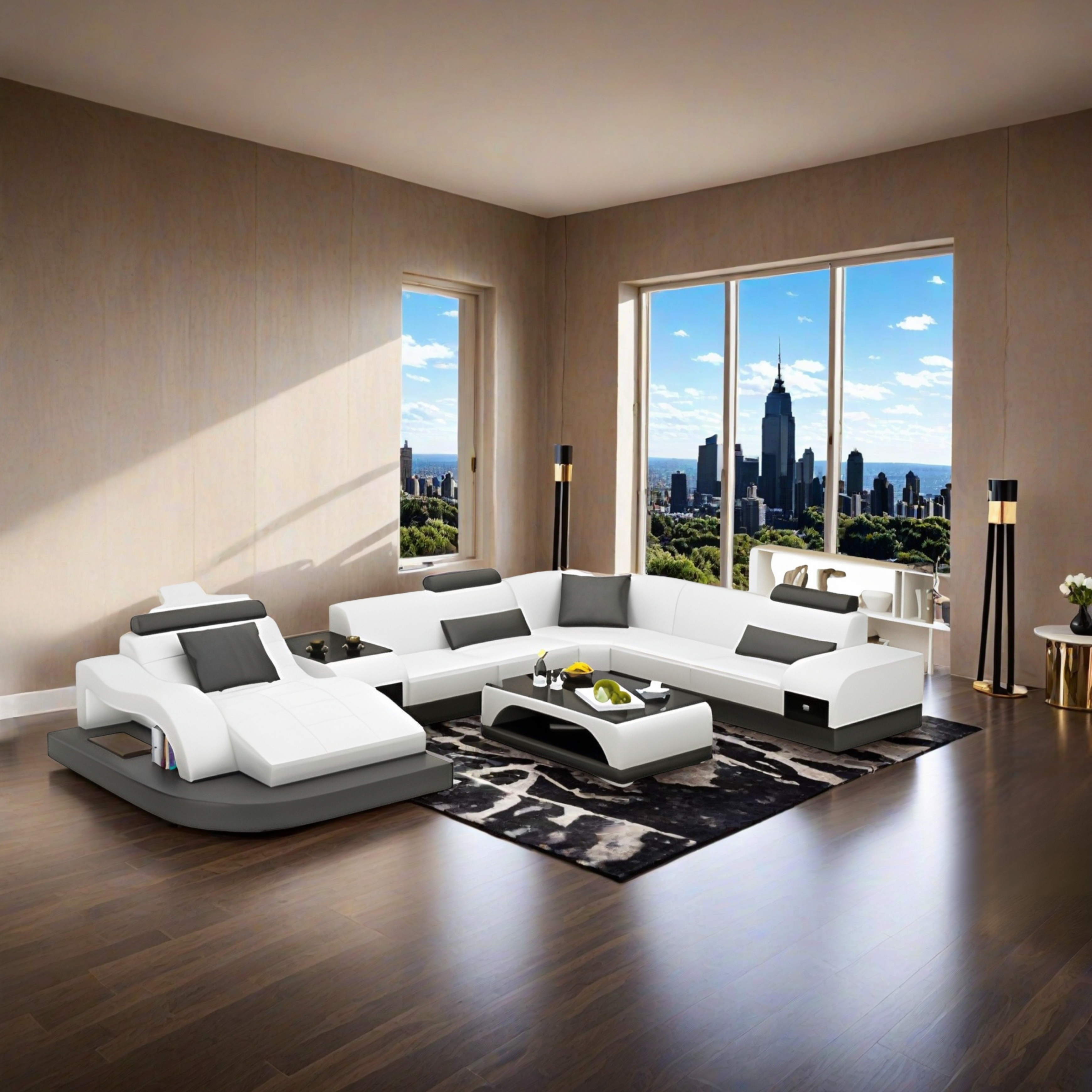 Sofa Dortmund - Wohnlandschaft U-form