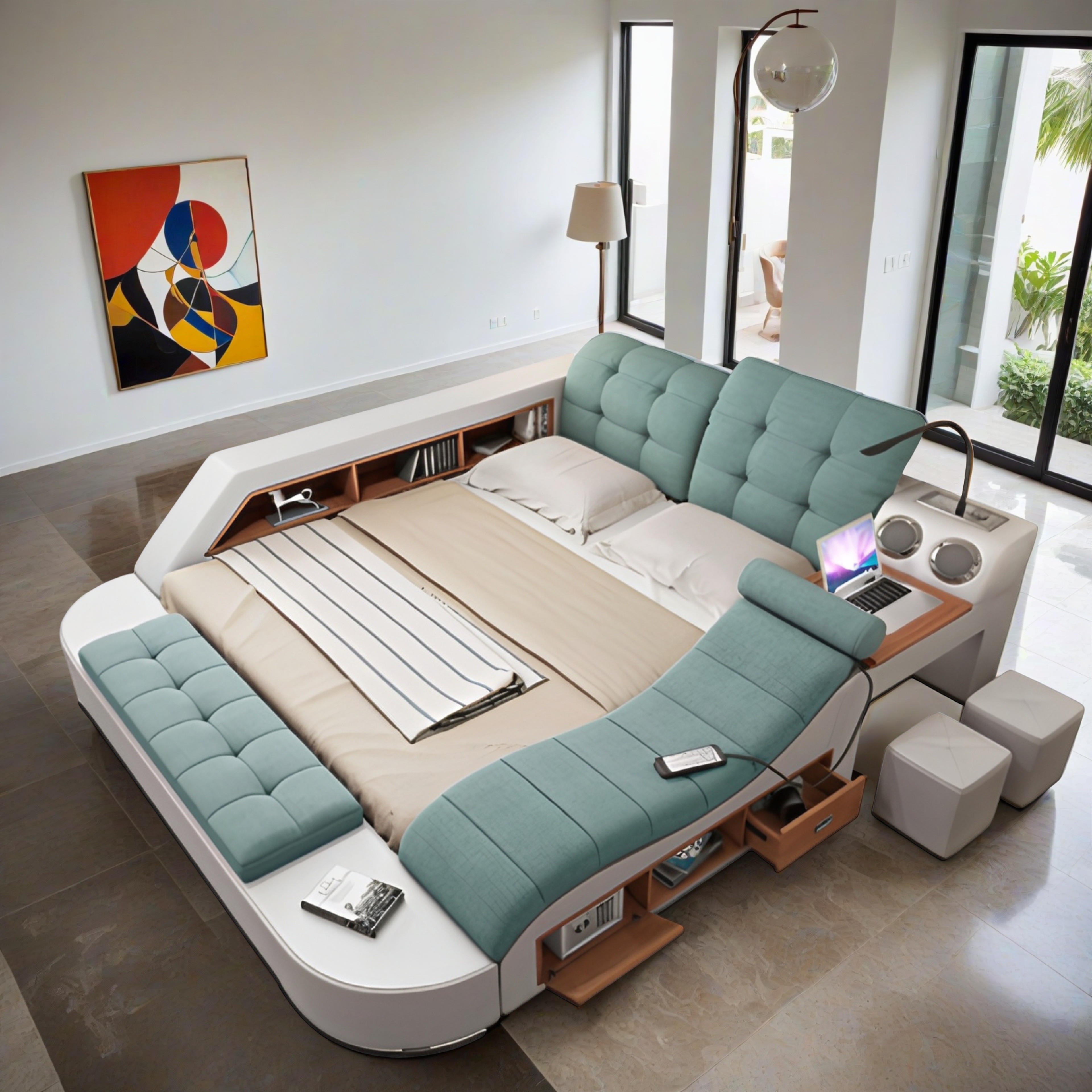 Doppelbett Grau Snowfall 