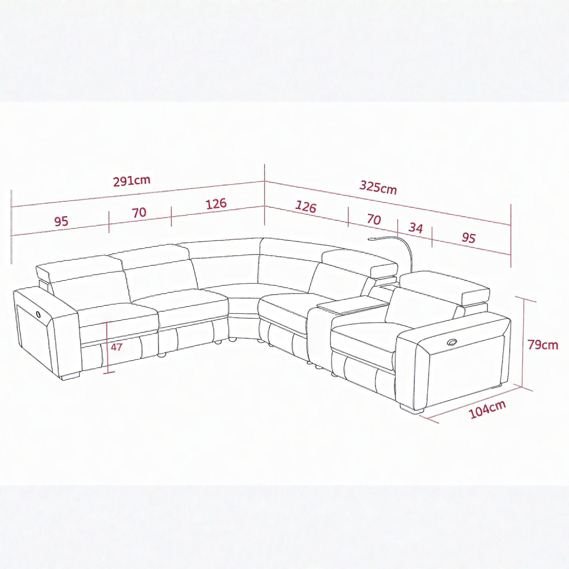 Ecksofa Obern