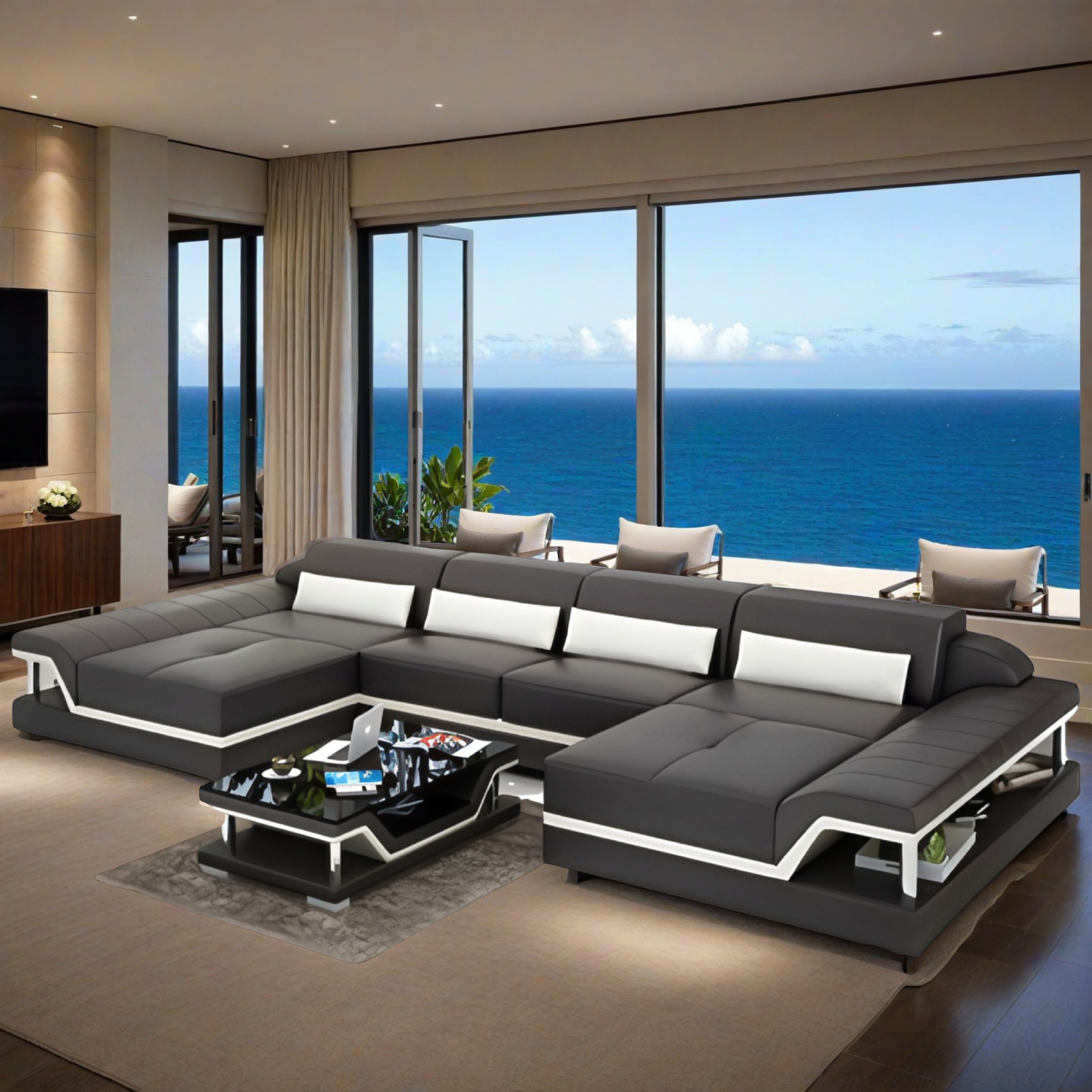 Wohnlandschaft U-Form Sofa Dresden