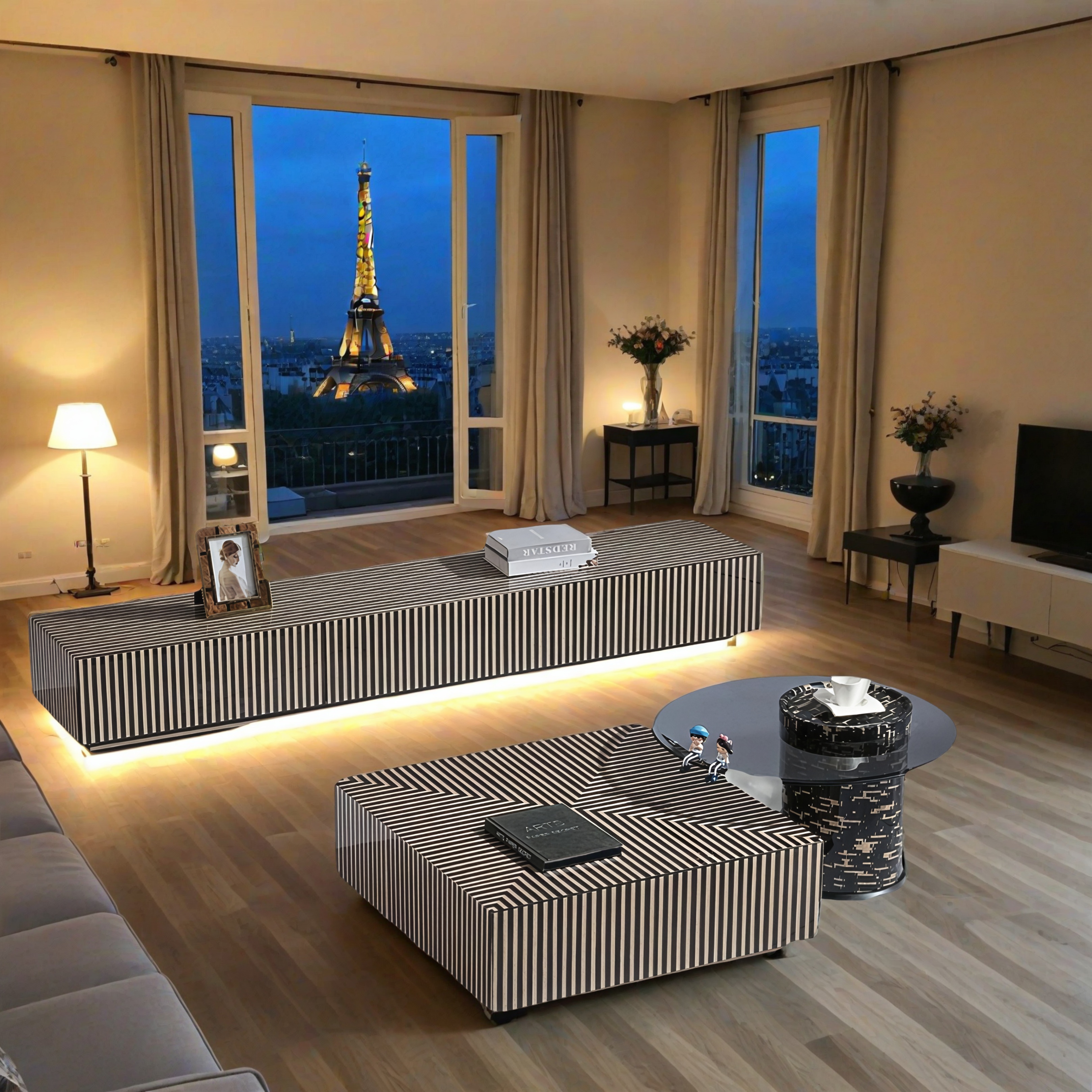 Designer Couchtisch und TV Board Genthin