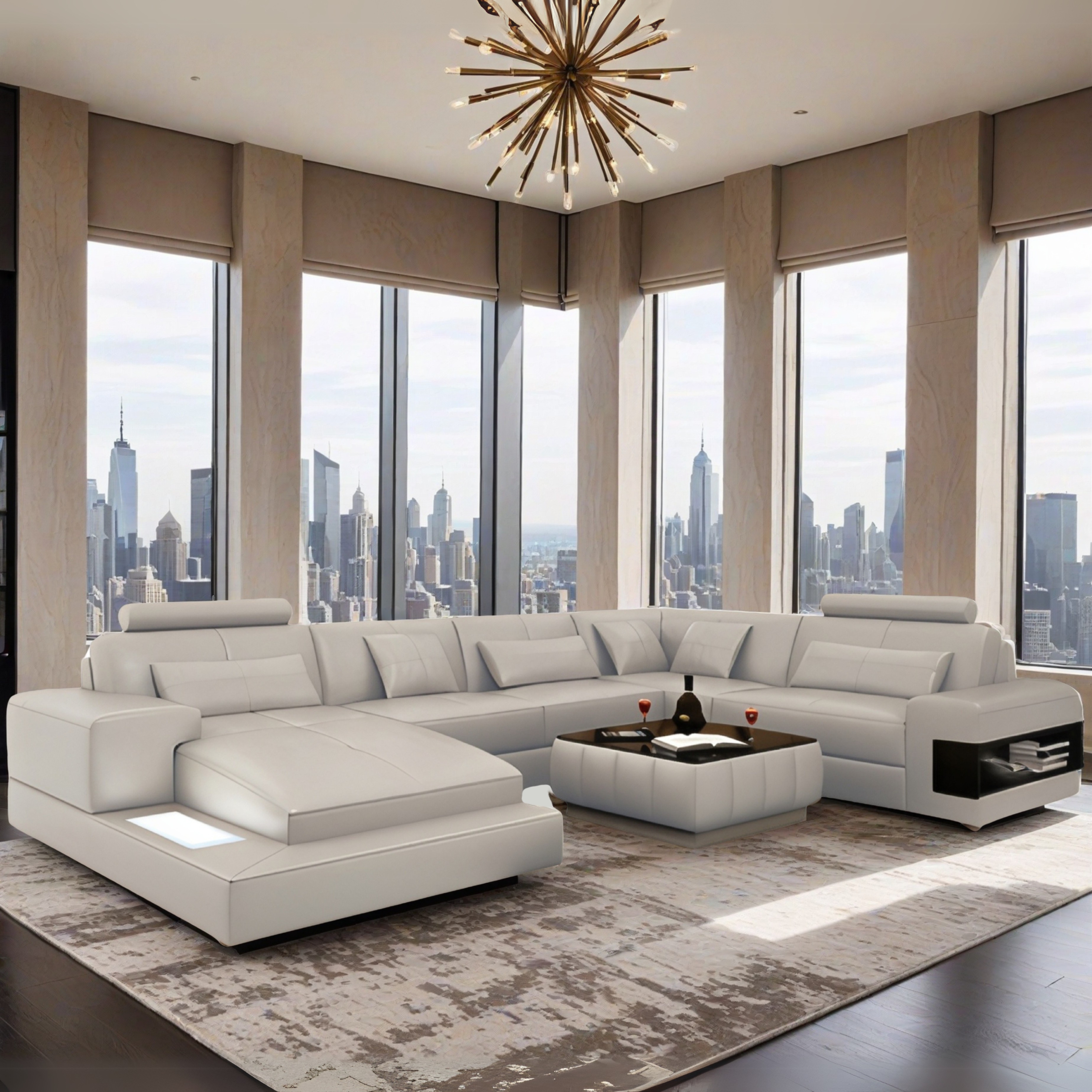 Sofa Essen - Wohnlandschaft U-Form 