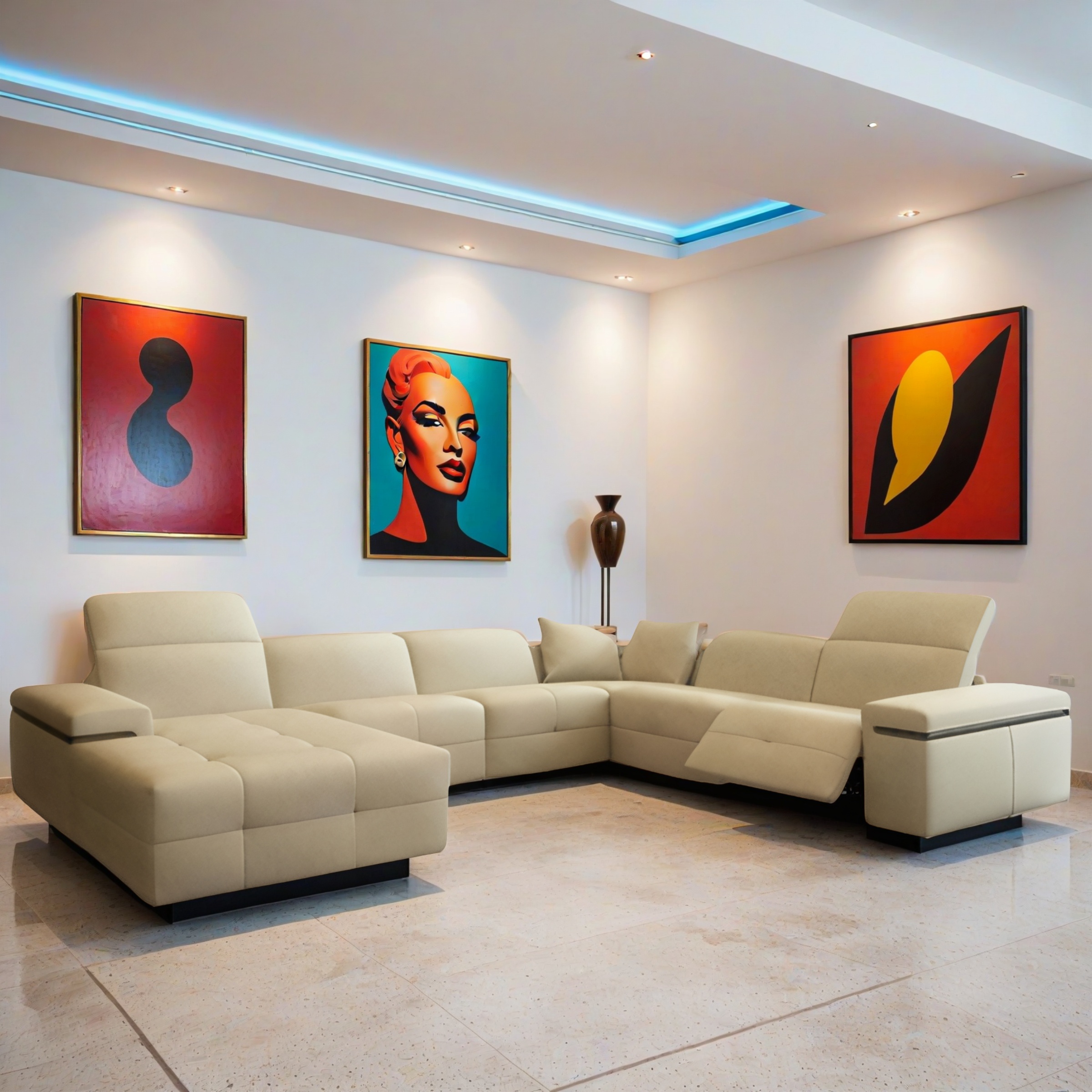 Sofa  Ochsenfurt - Wohnlandschaft U-form