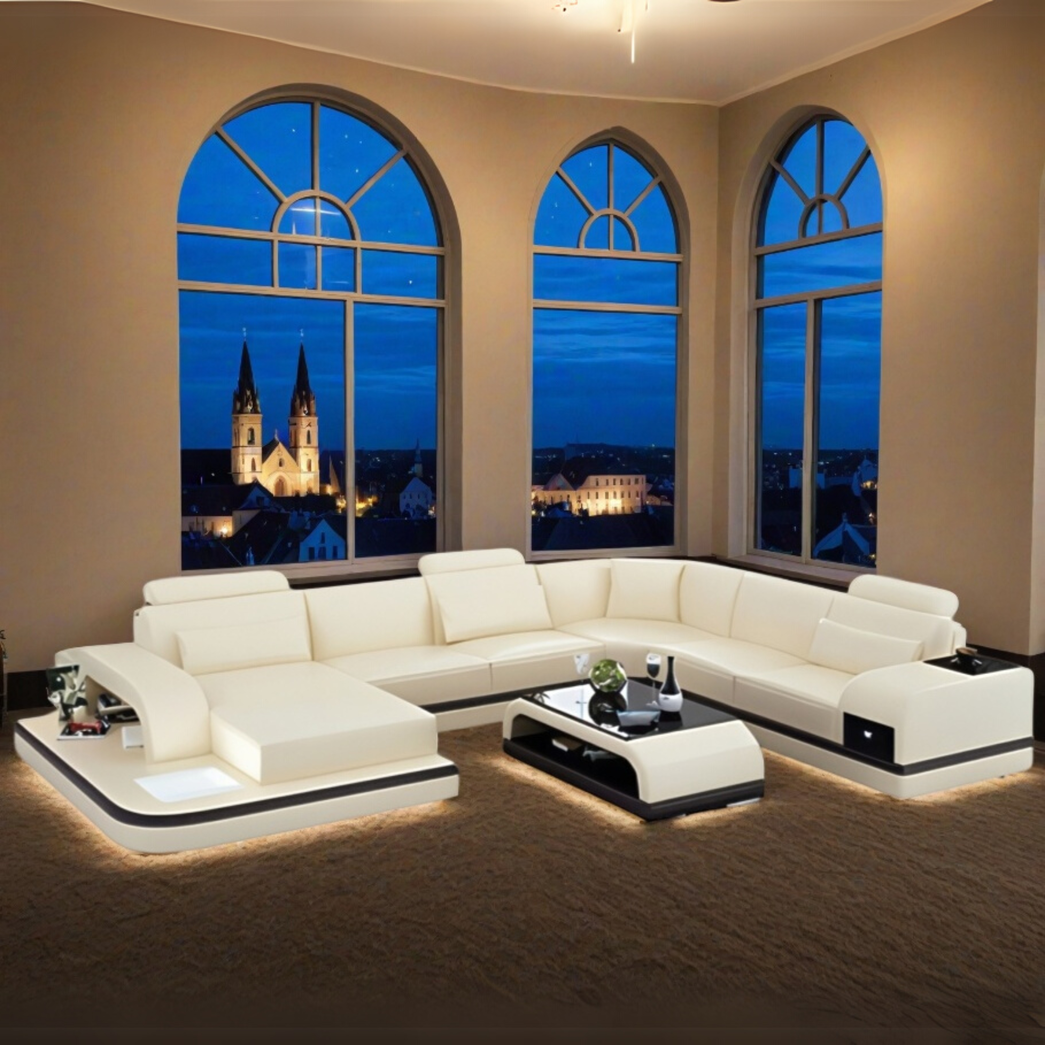 Sofa Frankfurt am Main - Wohnlandschaft U-form