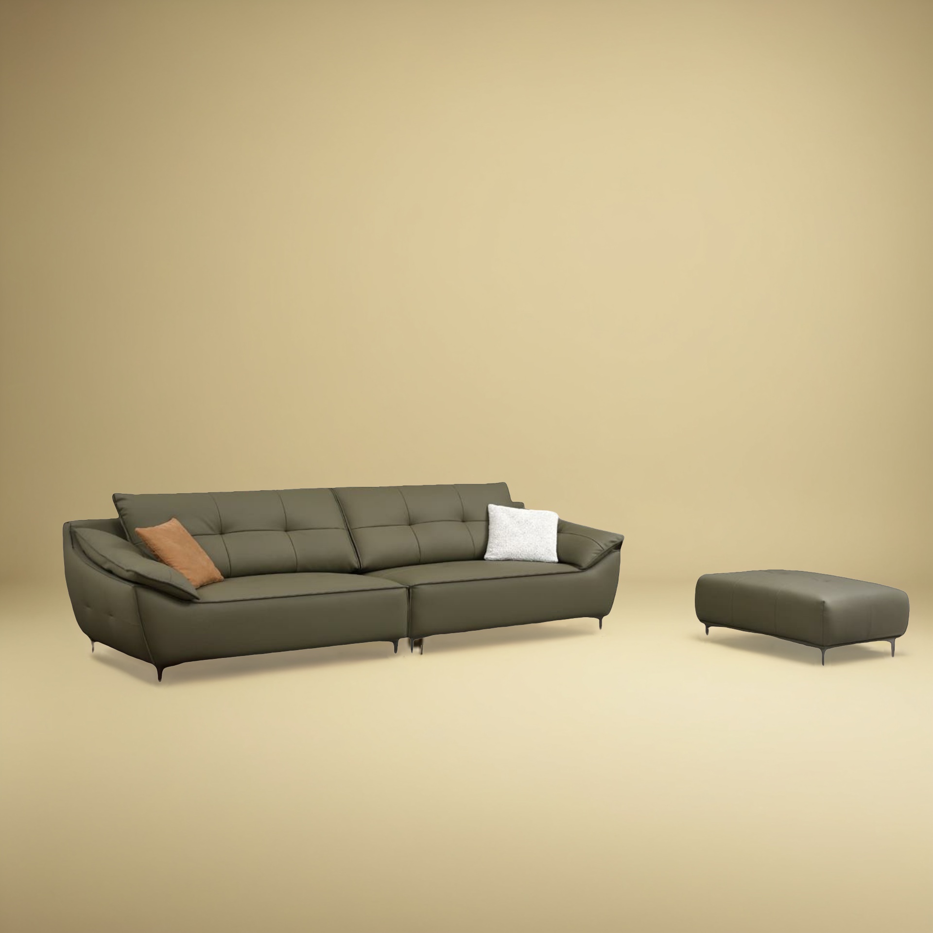 Sofa Solryn + Hocker