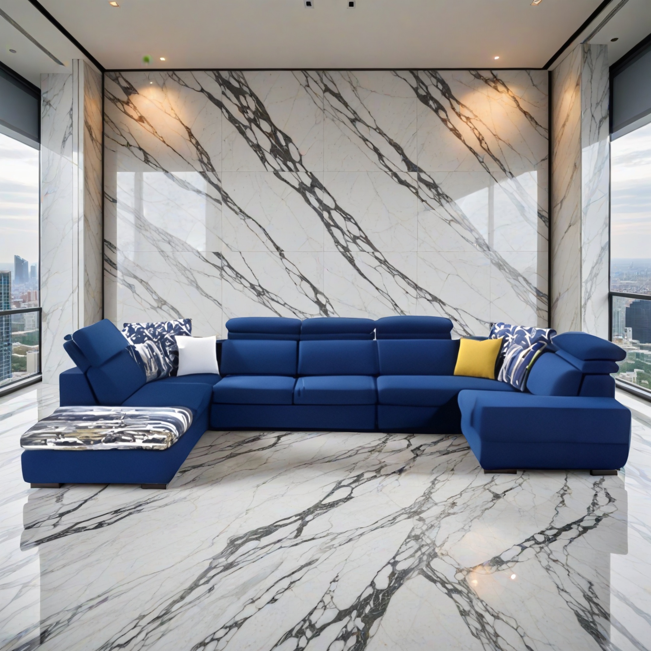 Wohnlandschaft Sofa U-Form Melbourne 