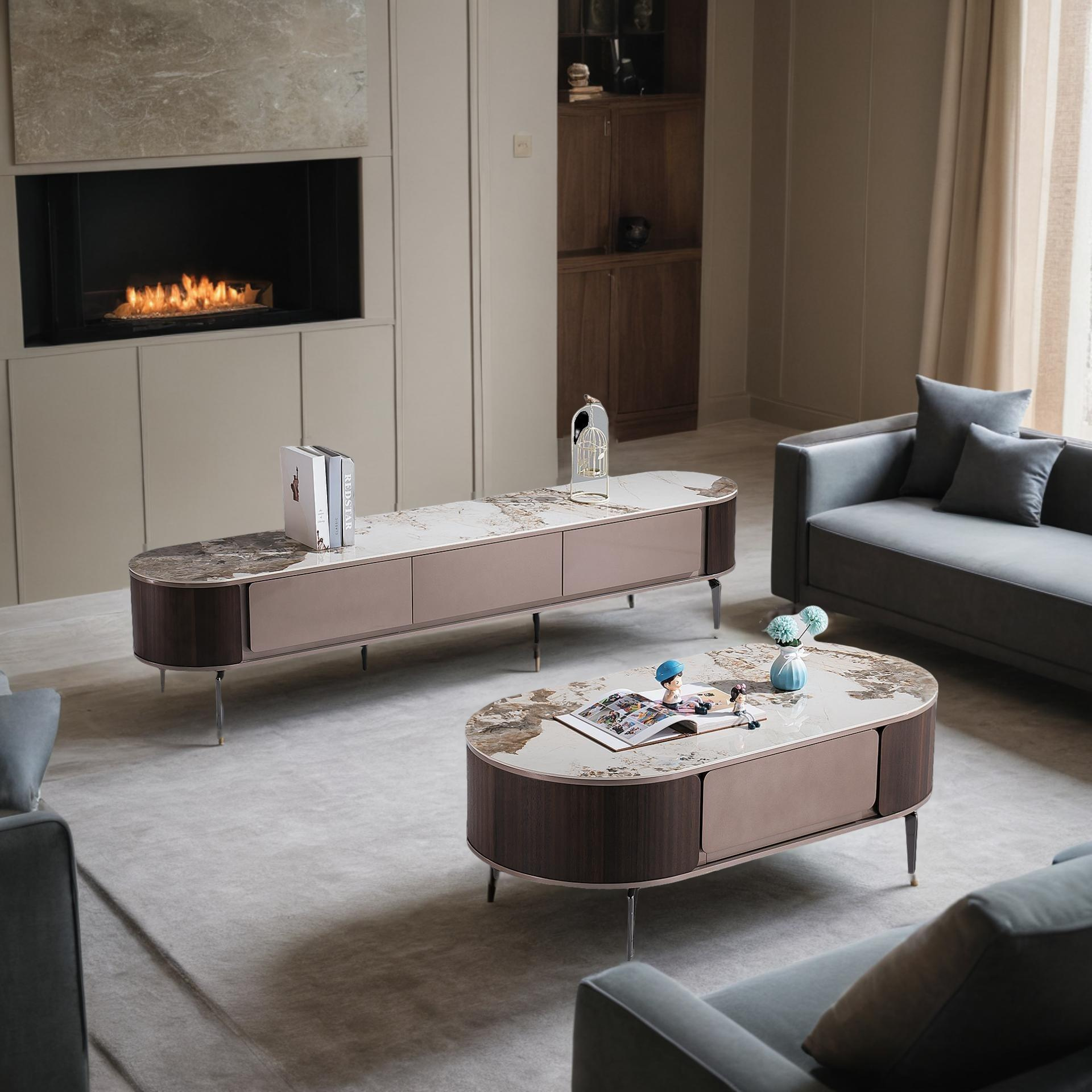 Designer Couchtisch und TV Board Hohe Börde