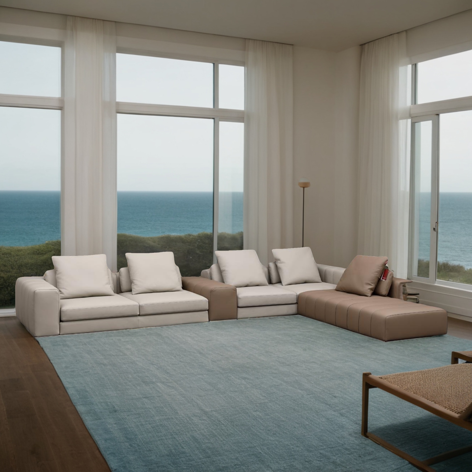 Sofa Hisar Landschaft + Otomane