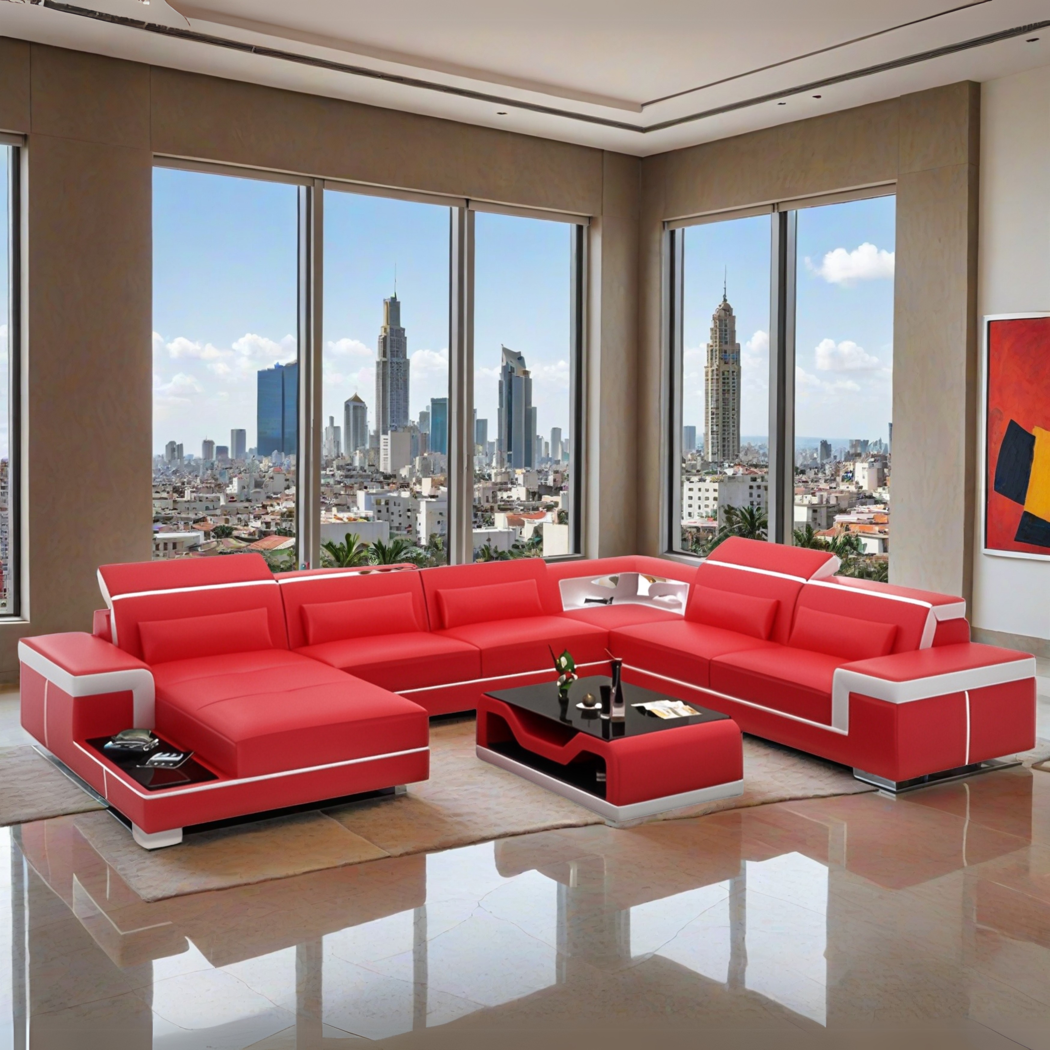 Sofa Quartier Laval -   Wohnlandschaft U-form