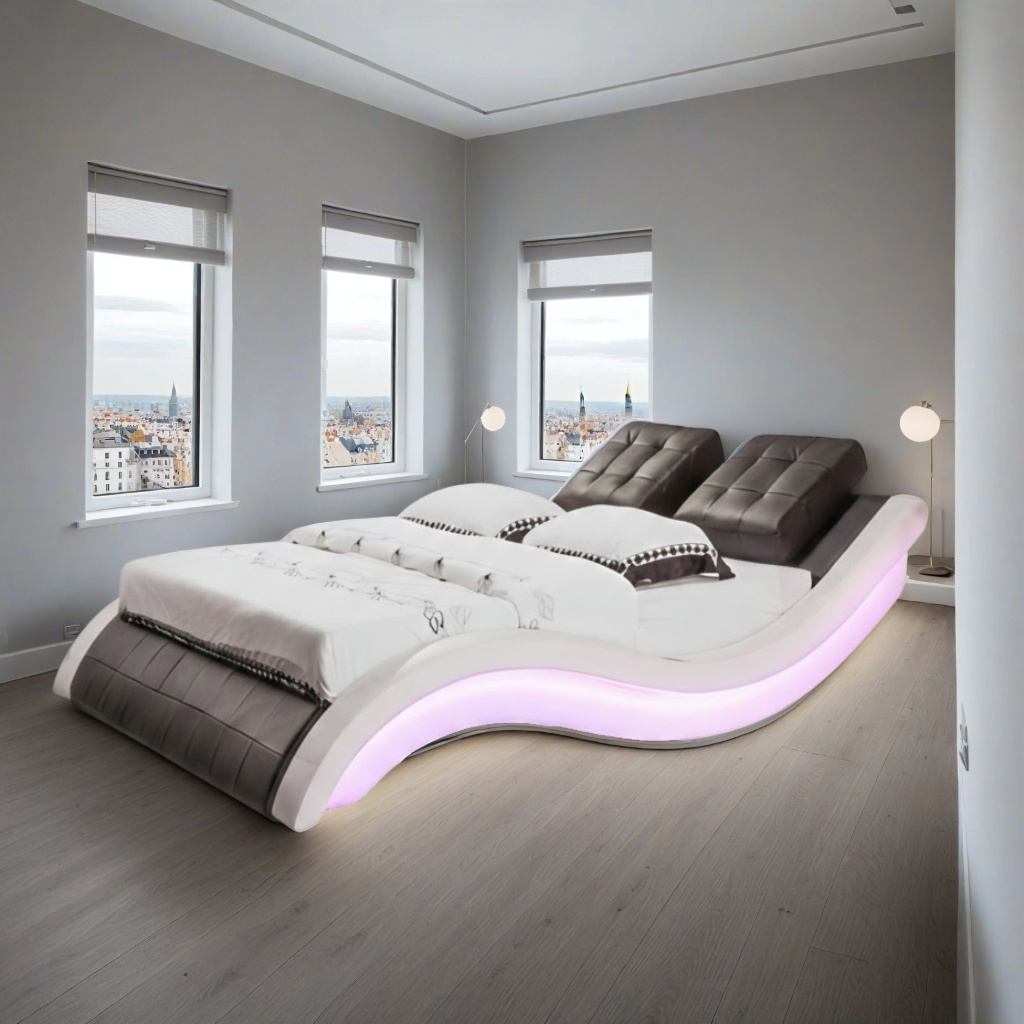 LED Doppelbett Aso 
