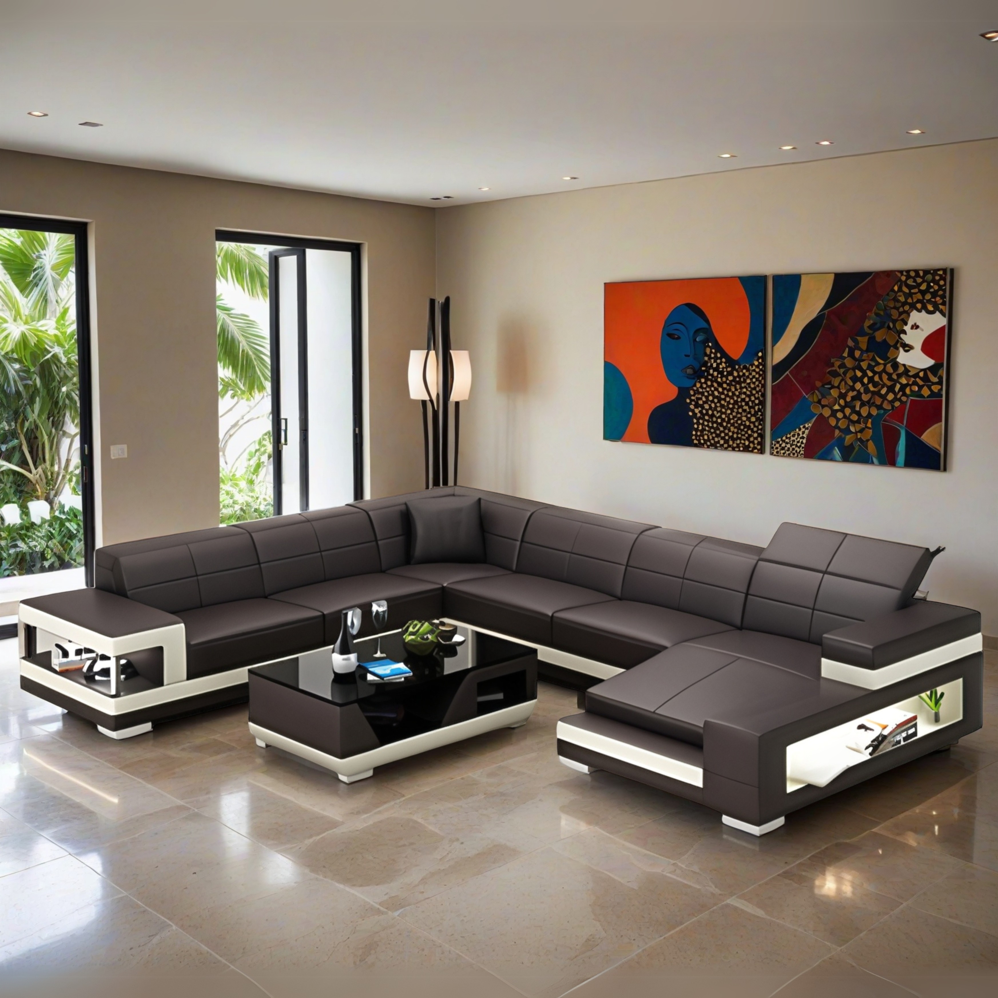 Sofa Vilnius - Wohnlandschaft U-form
