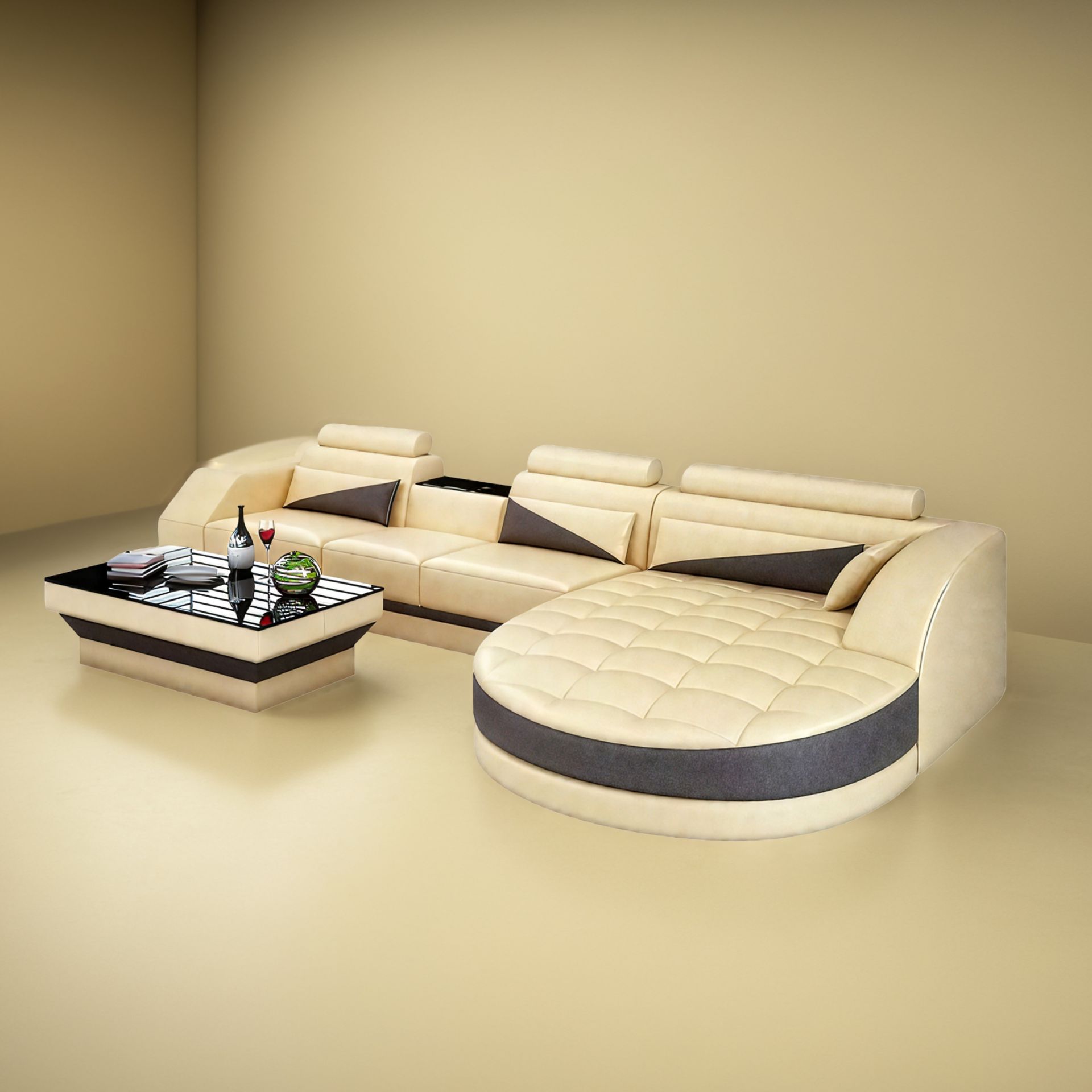  Sofa Dessau - Wohnlandschaft U-form