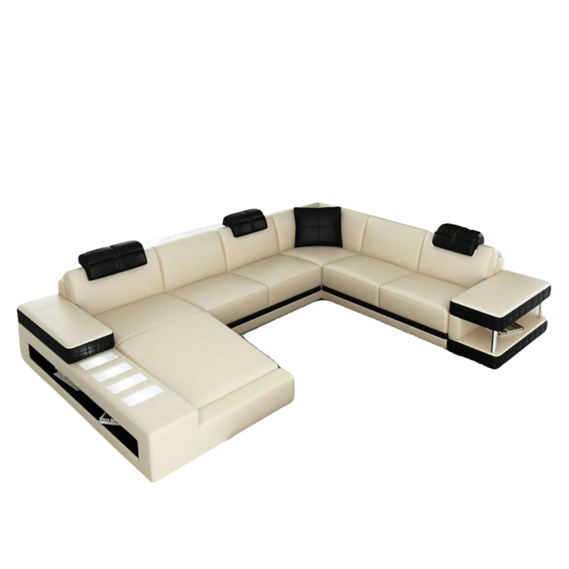 Sofa  Spalt Wohnlandschaft U-form