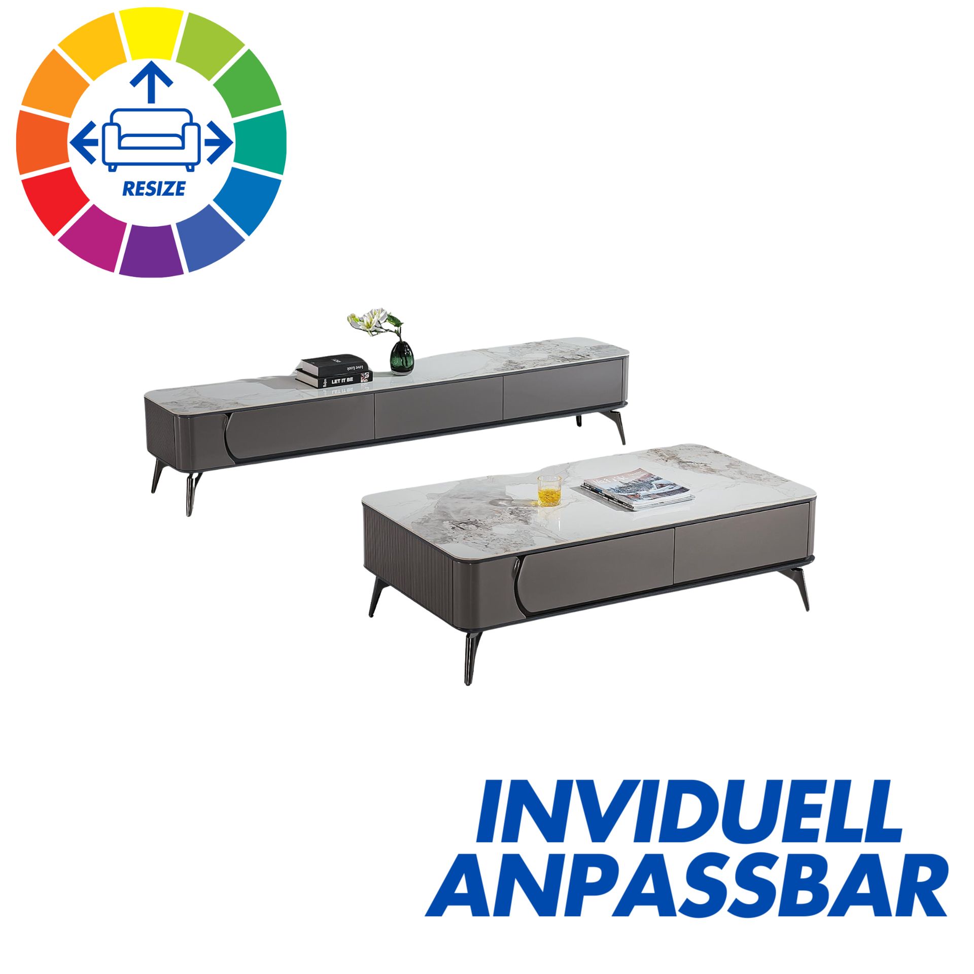 Designer Couchtisch und TV Board Sangerhausen