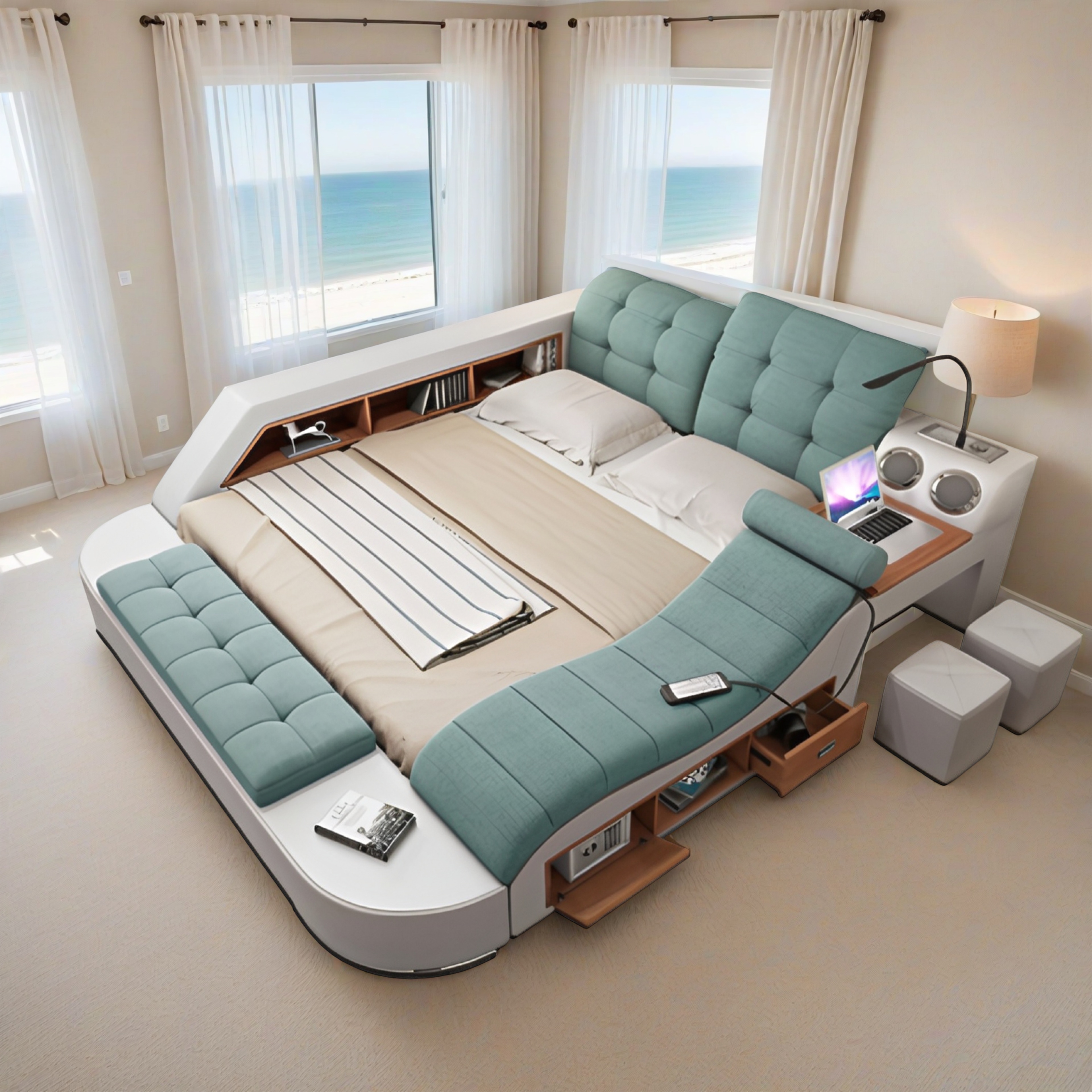 Doppelbett Grau Snowfall 