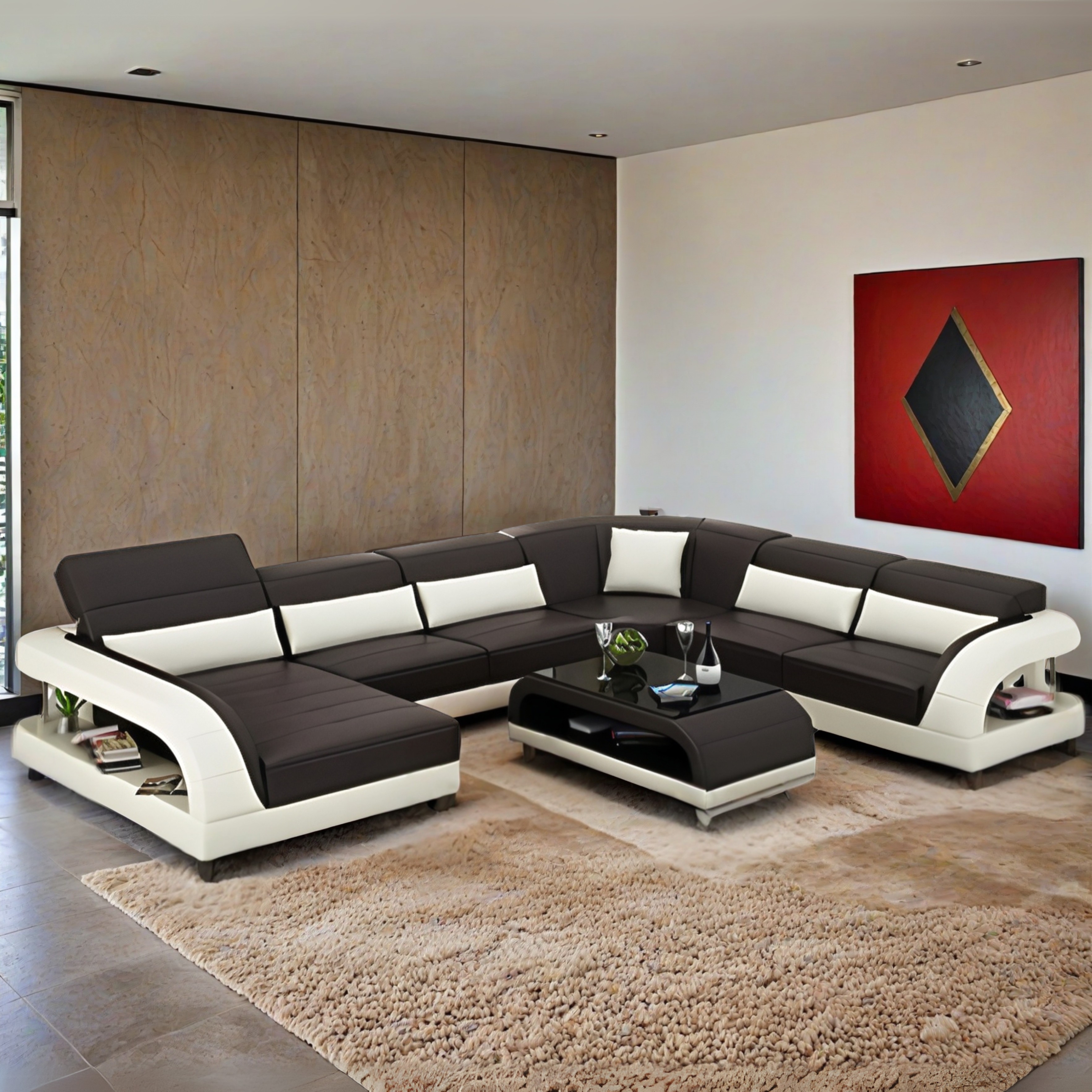 Sofa Massan - Wohnlandschaft U-form