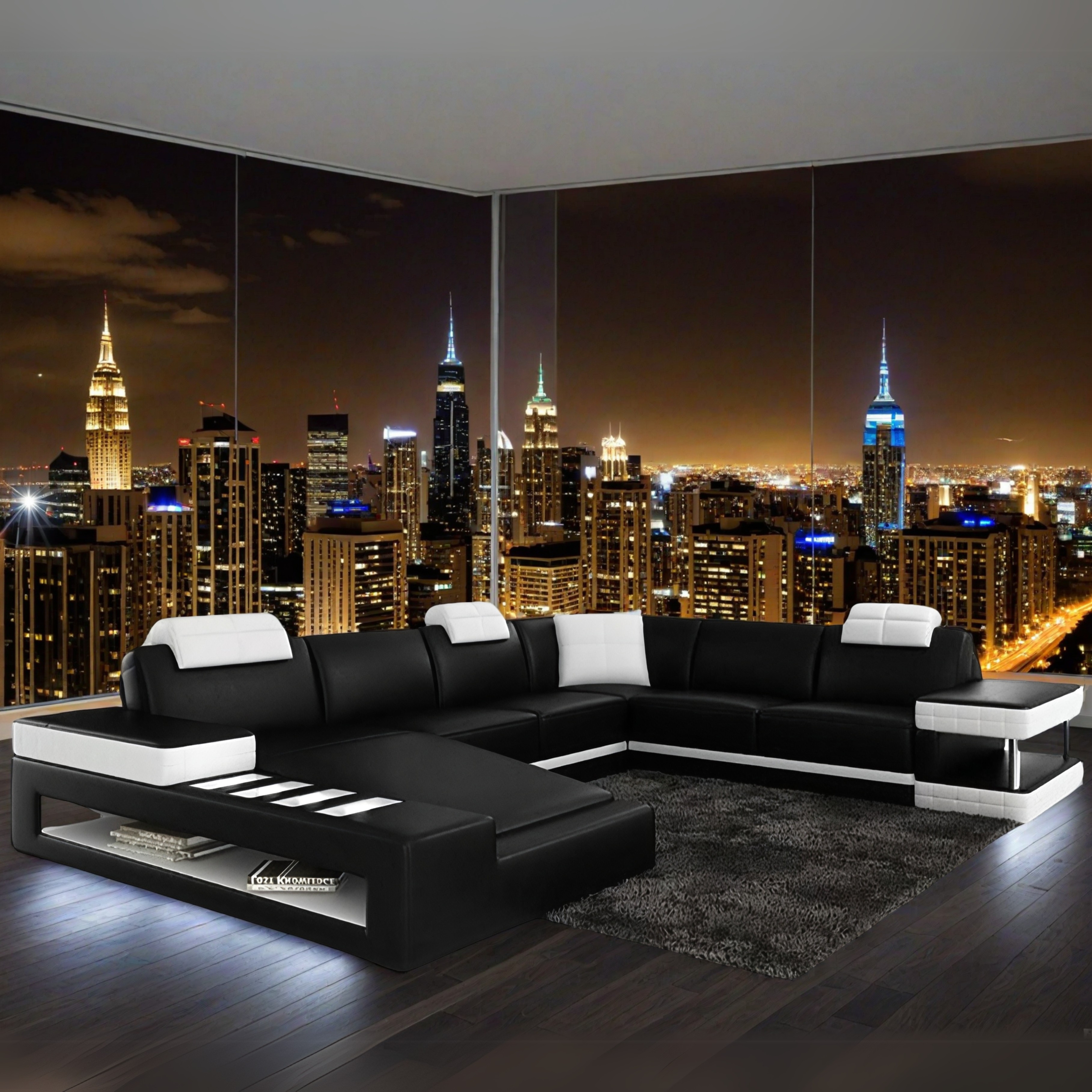 Sofa  Spalt Wohnlandschaft U-form