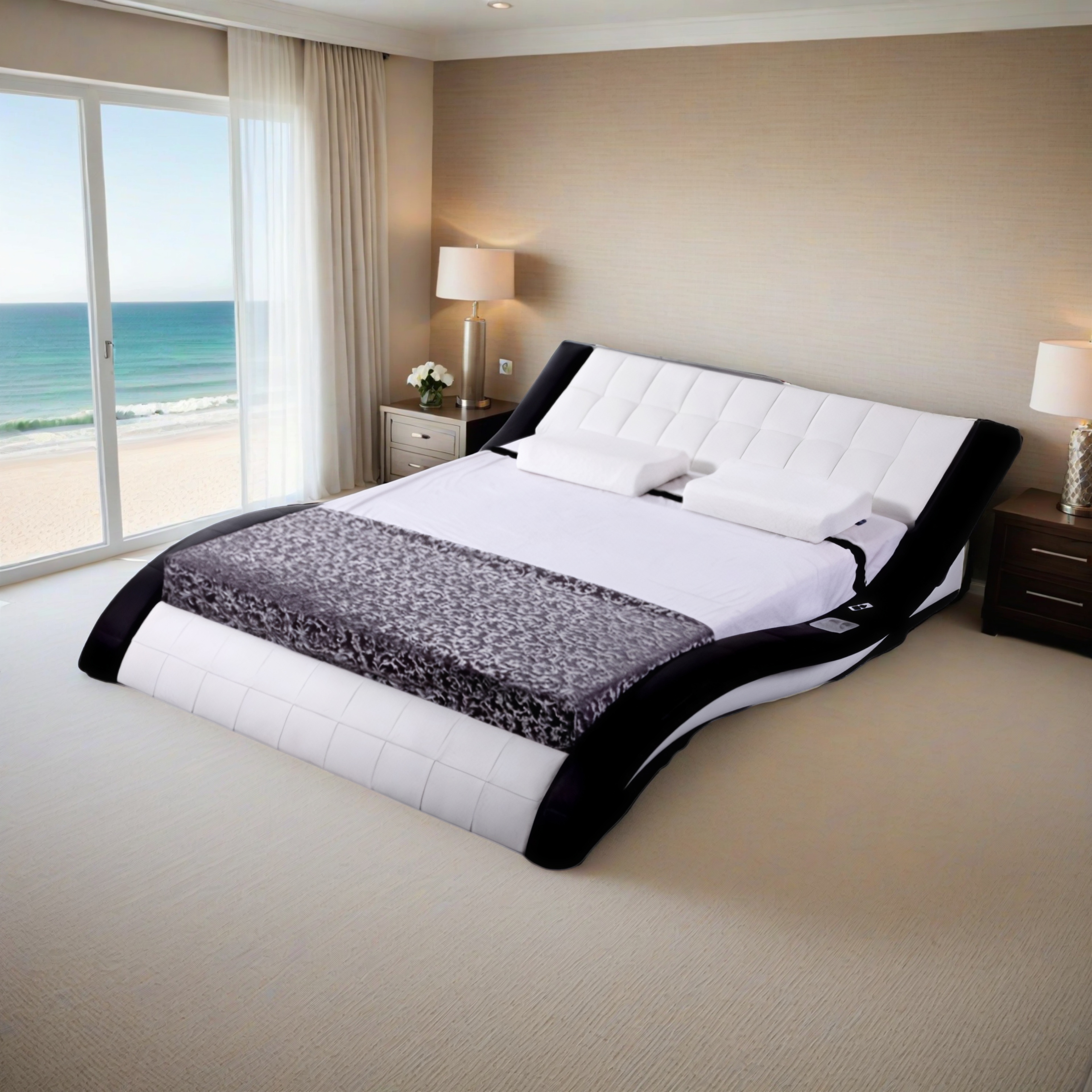 LED Doppelbett Leeds 