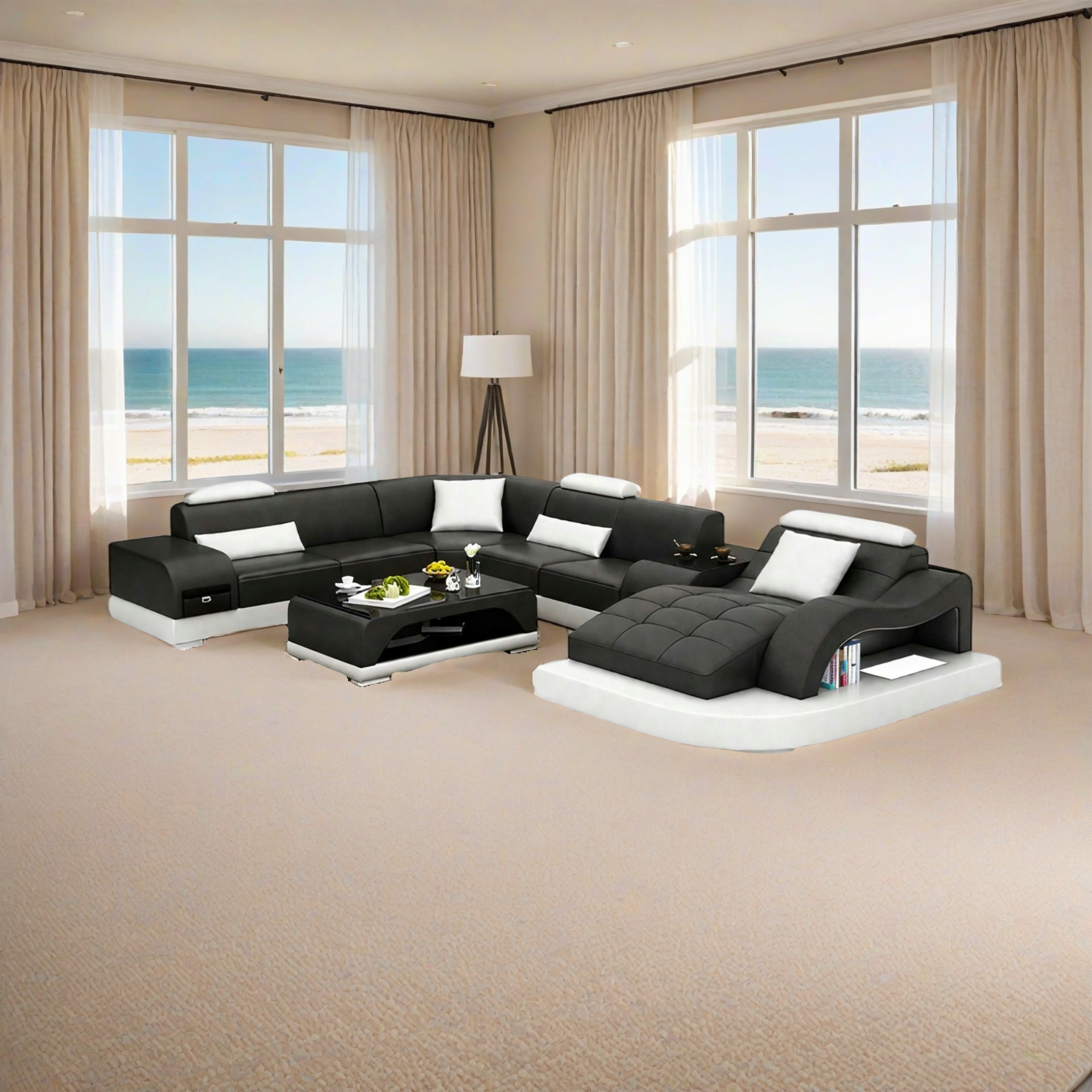 Sofa Dortmund - Wohnlandschaft U-form