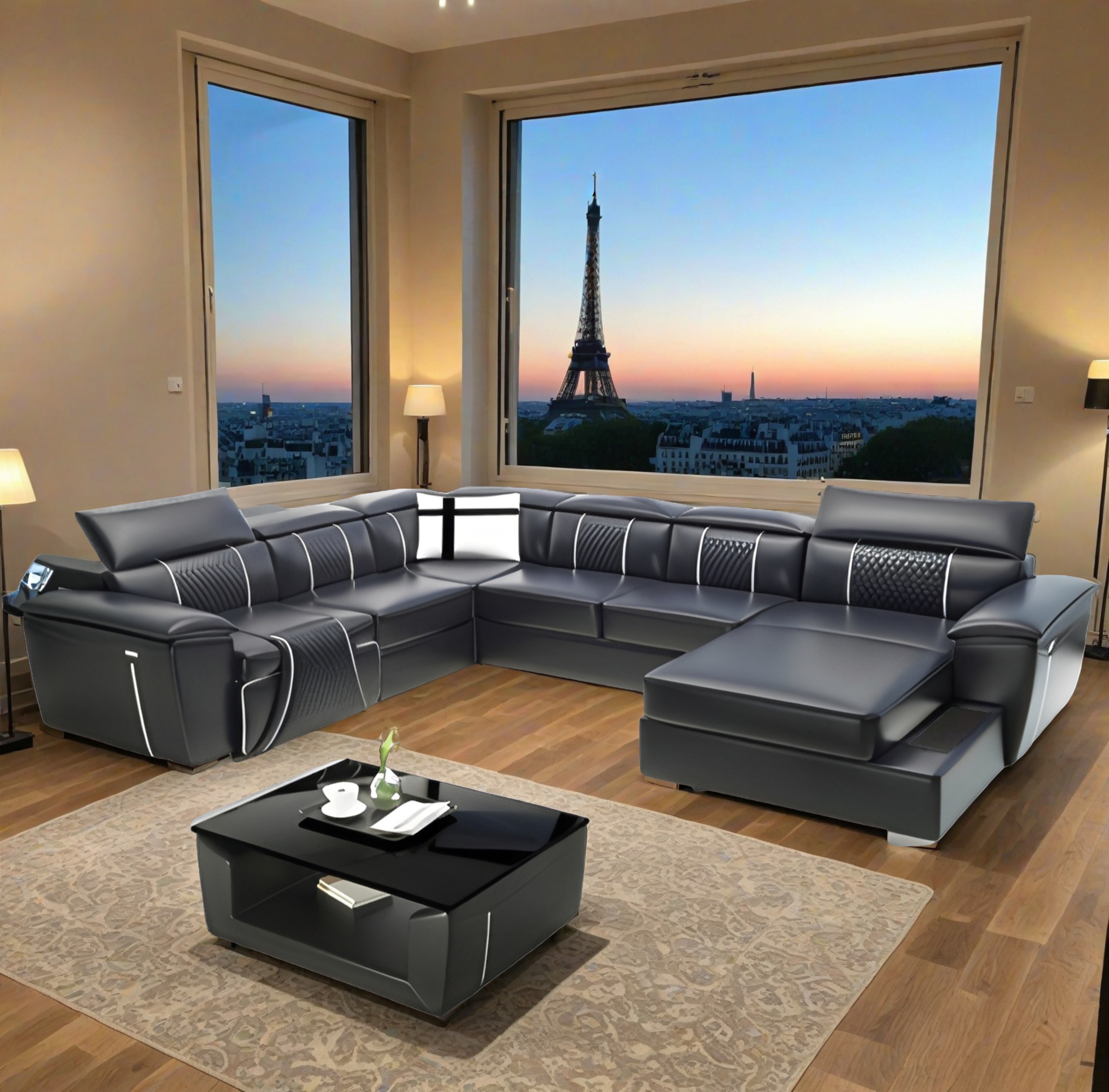 Sofa Grenoble - Wohnlandschaft U-form