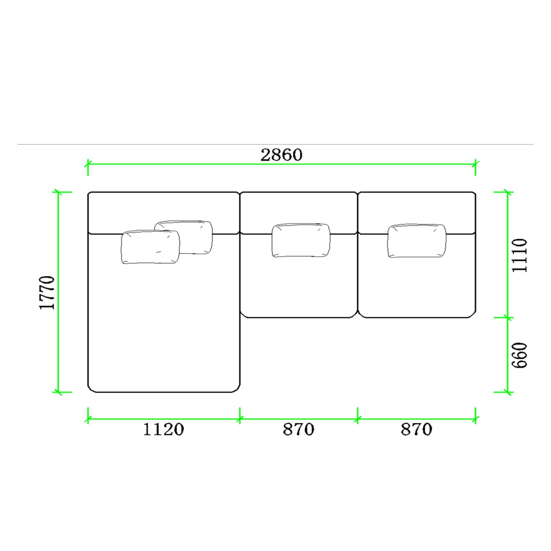 Sofa Vetrax L-Form