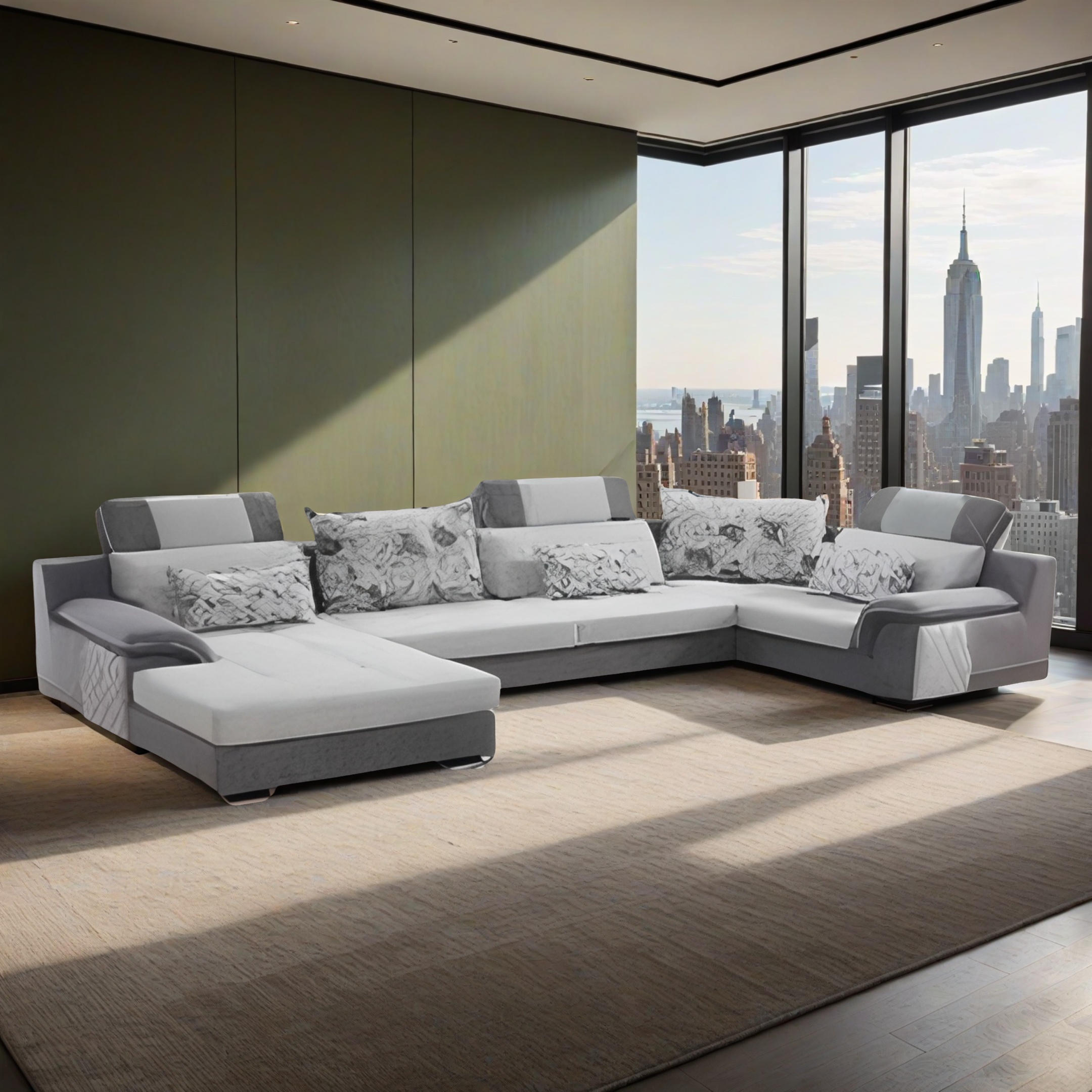 Wohnlandschaft Sofa U-Form Osaka 