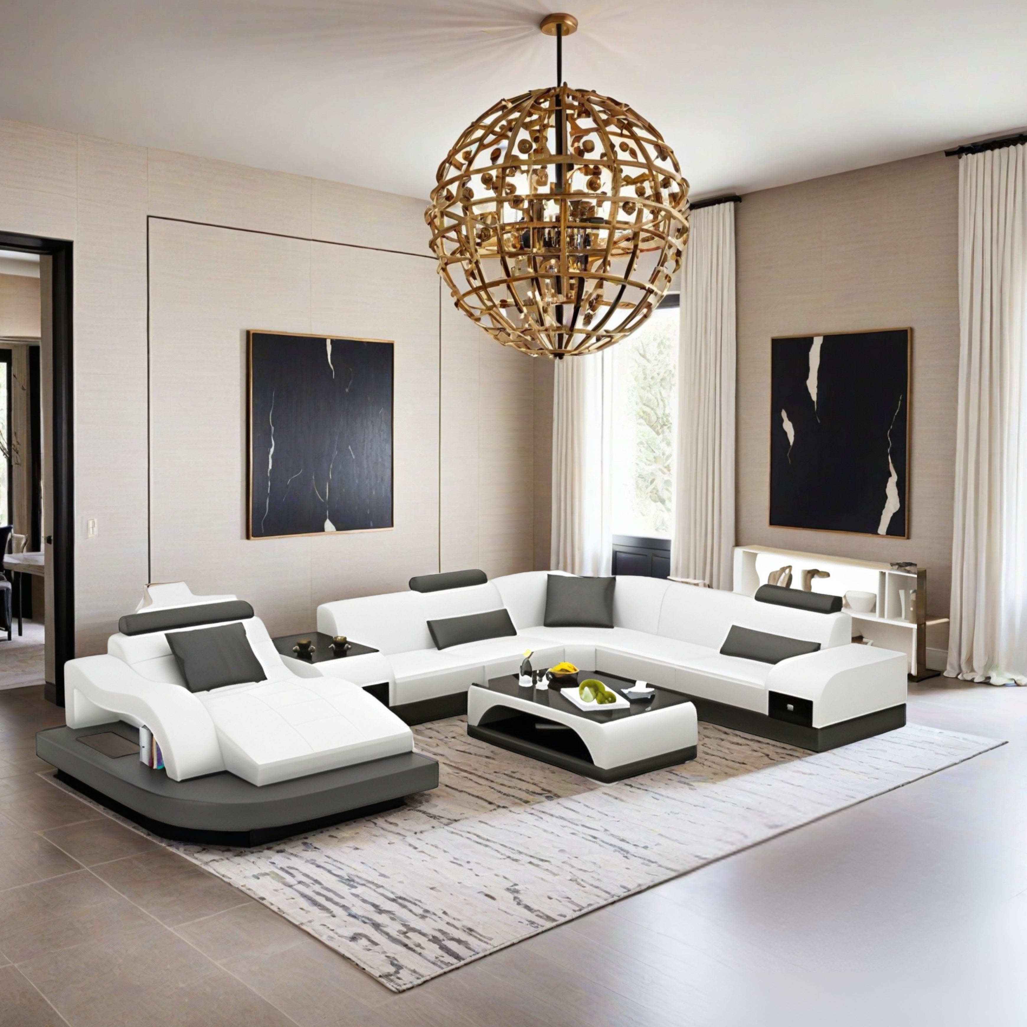 Sofa Dortmund - Wohnlandschaft U-form
