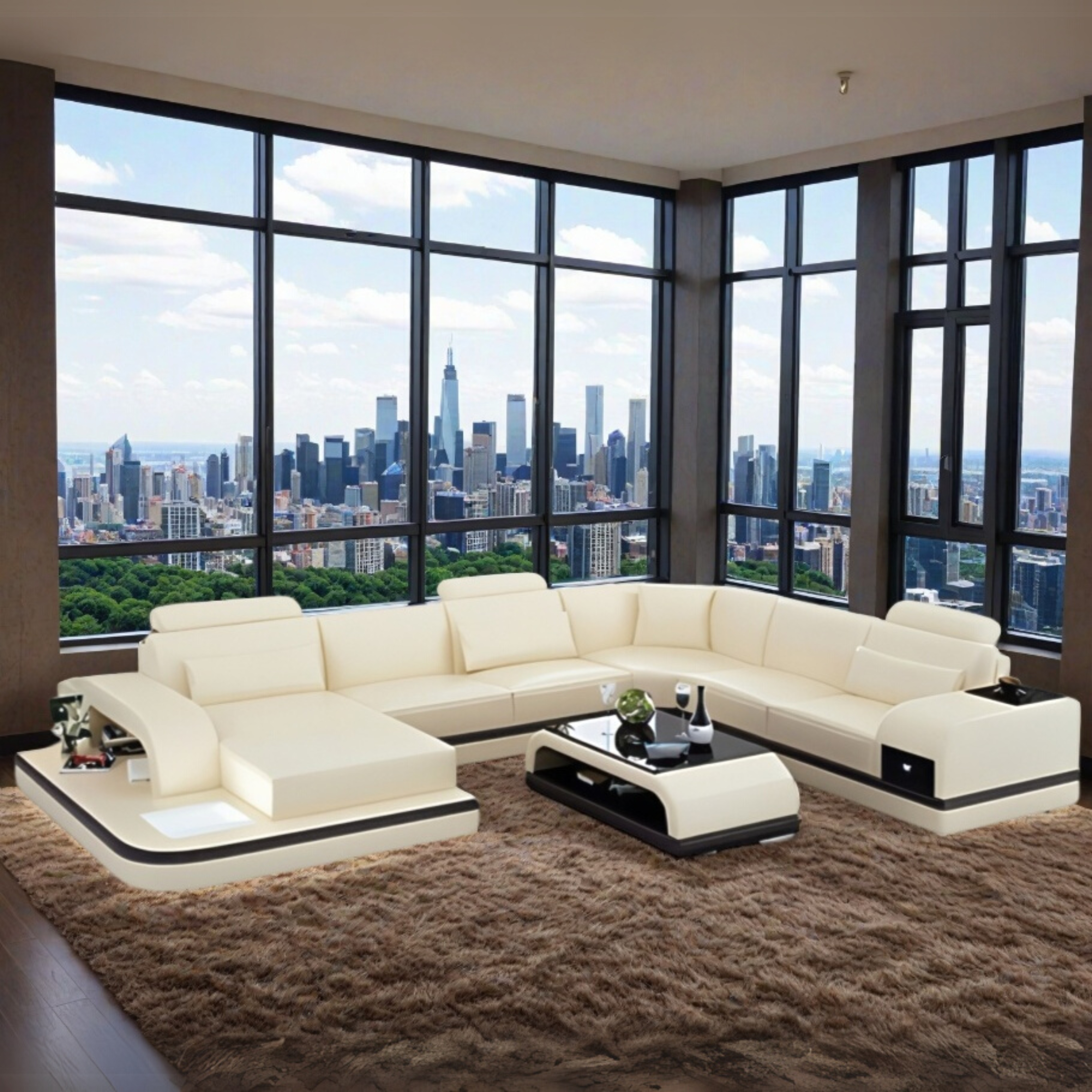 Sofa Frankfurt am Main - Wohnlandschaft U-form