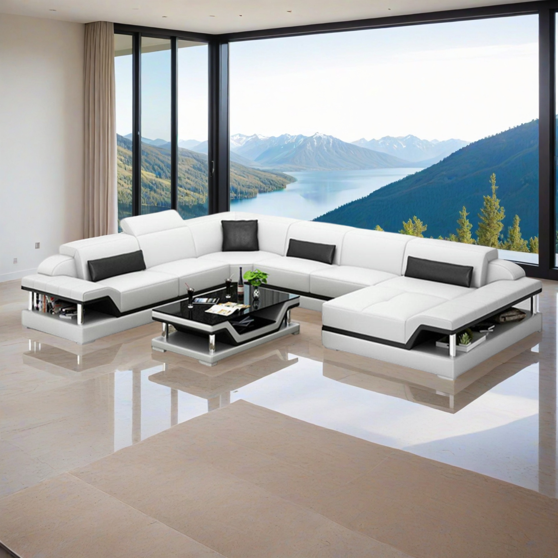 Sofa Dresden -  Wohnlandschaft U-form