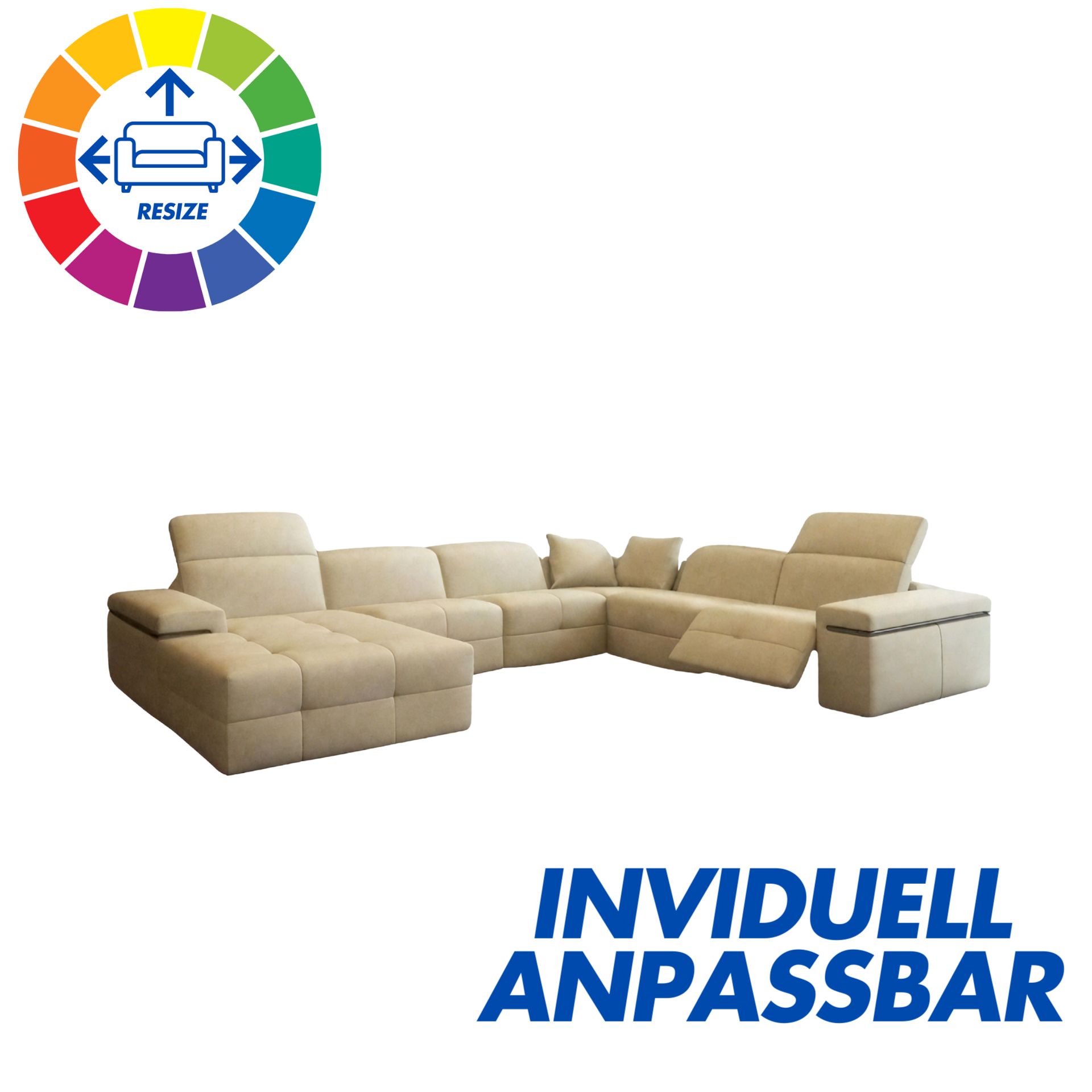 Sofa  Ochsenfurt - Wohnlandschaft U-form