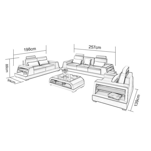 Sofa Bern - 3er Sofa