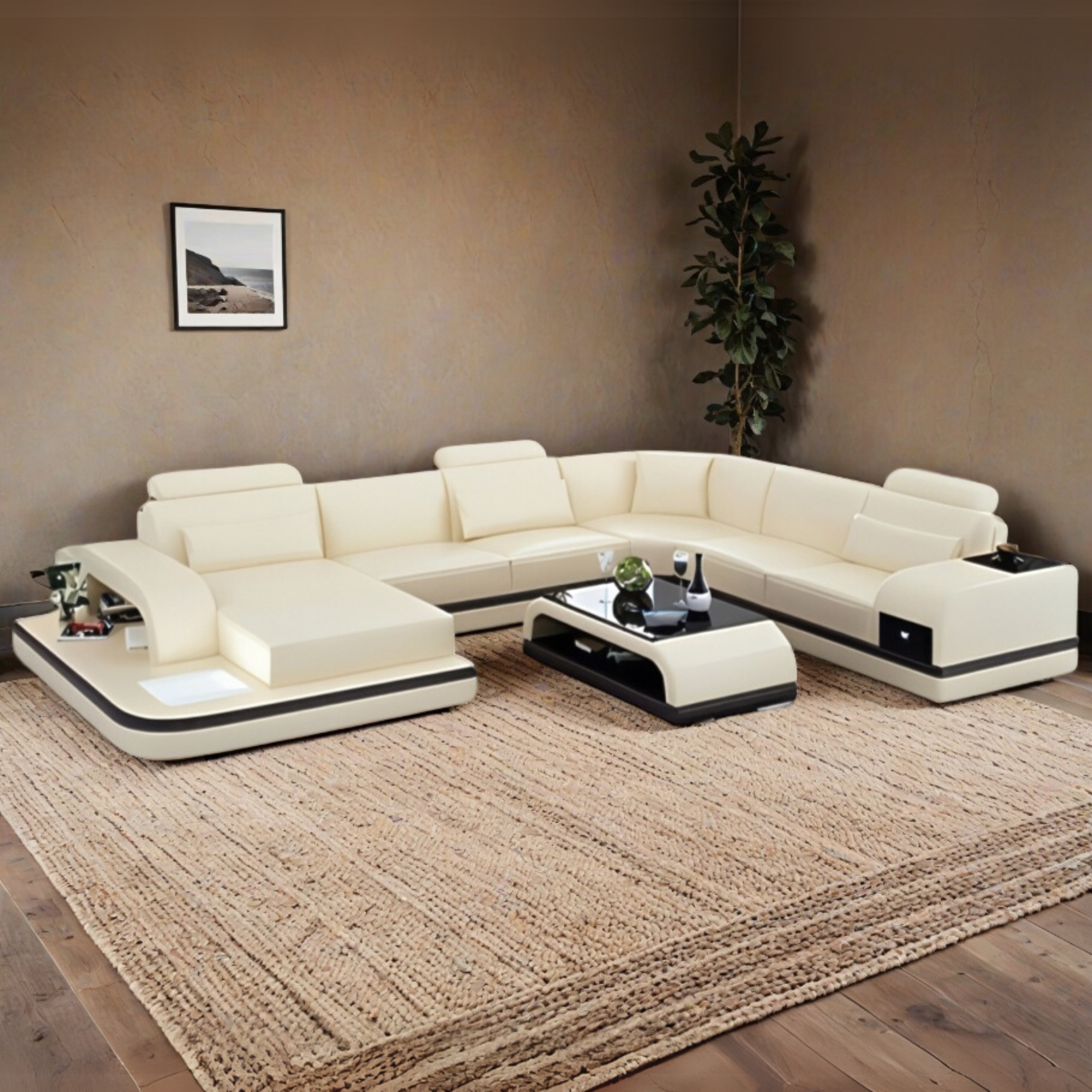 Sofa Frankfurt am Main - Wohnlandschaft U-form
