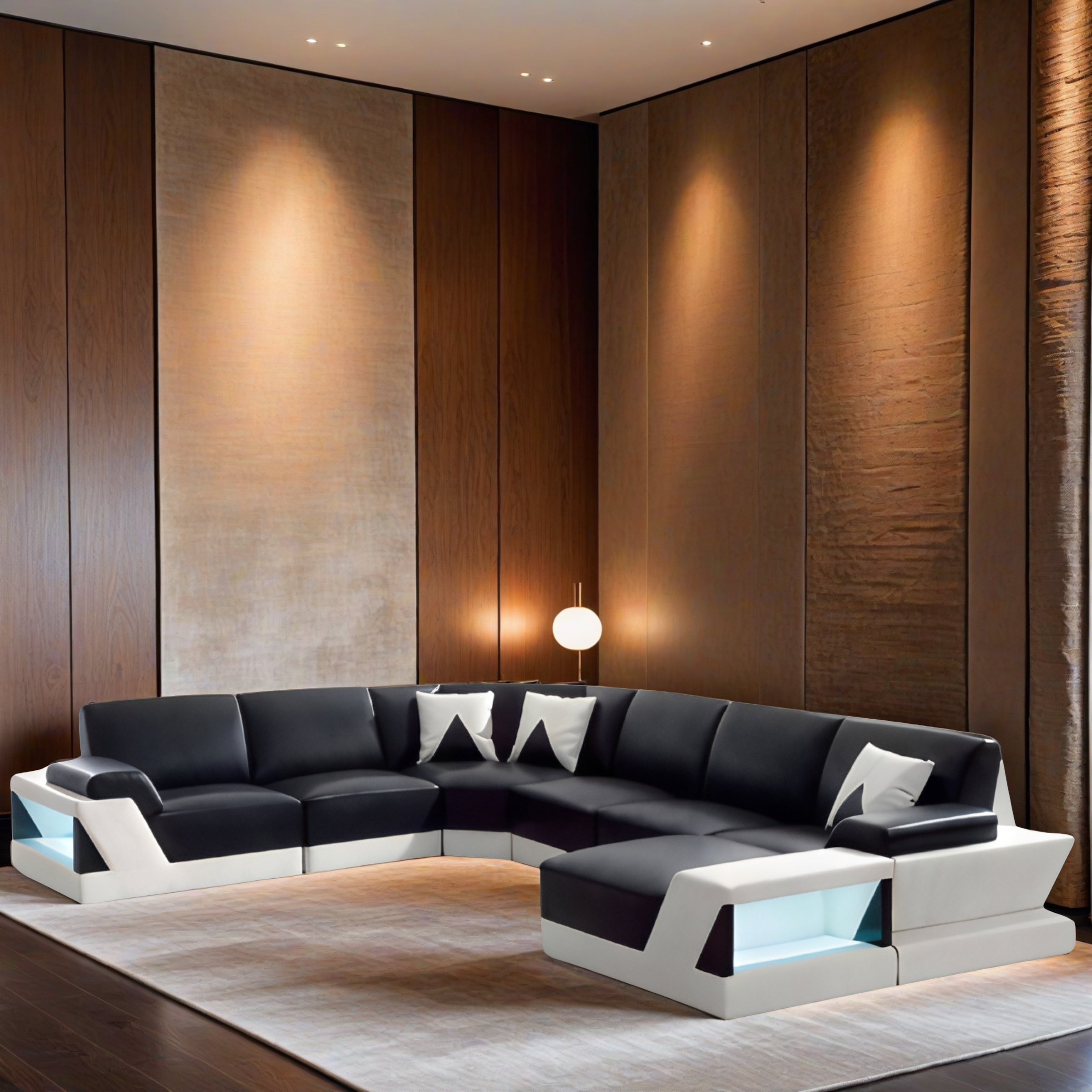 Sofa Oberasbach - Wohnlandschaft U-form 