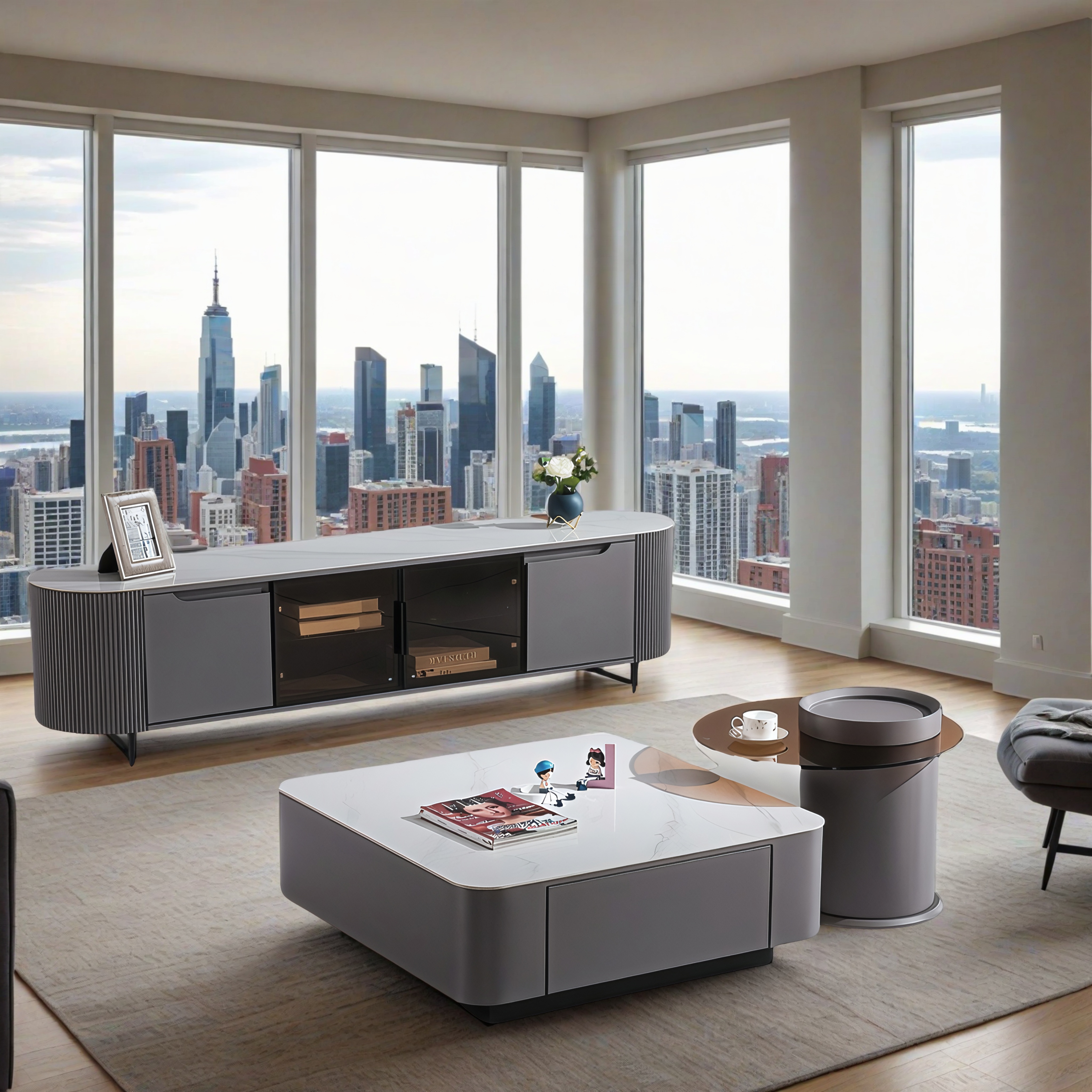 Designer Couchtisch und TV Board Gardelegen