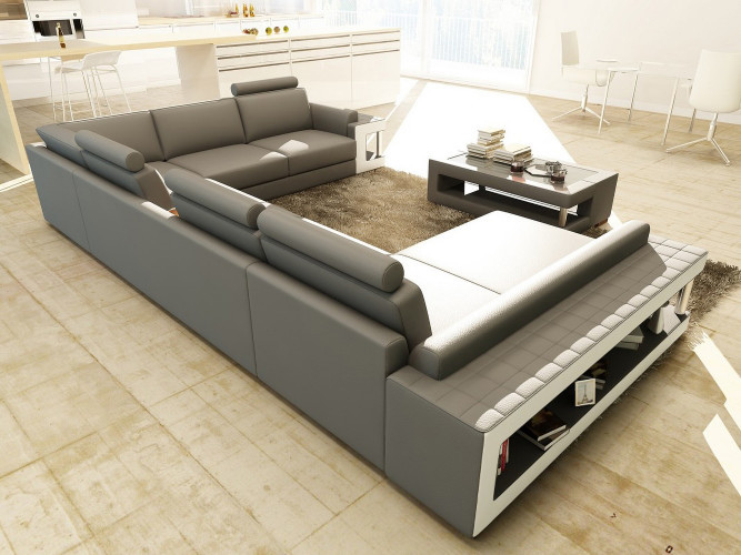 Sofa Düifferdeng - Wohnlandschaft U-form
