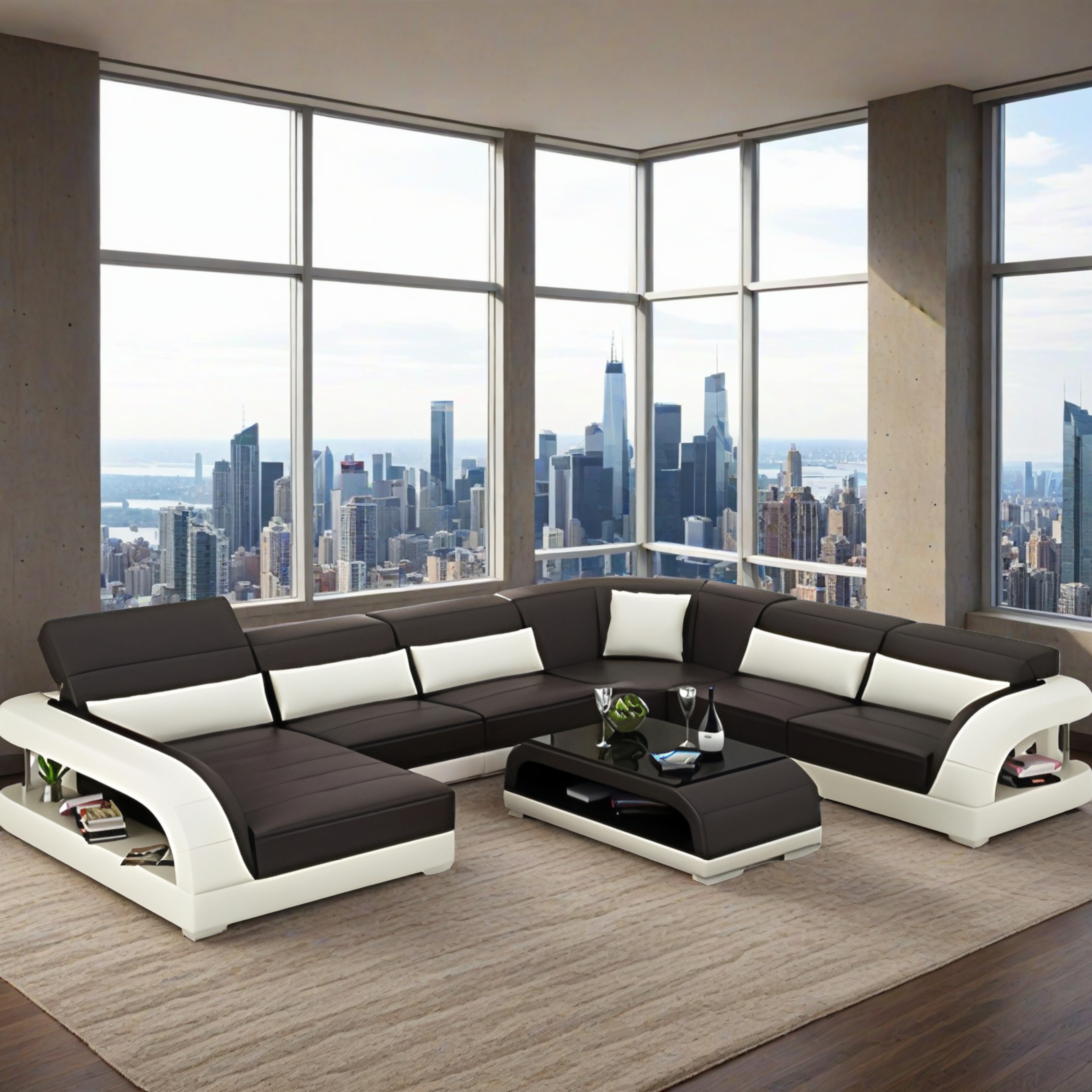 Sofa Massan - Wohnlandschaft U-form