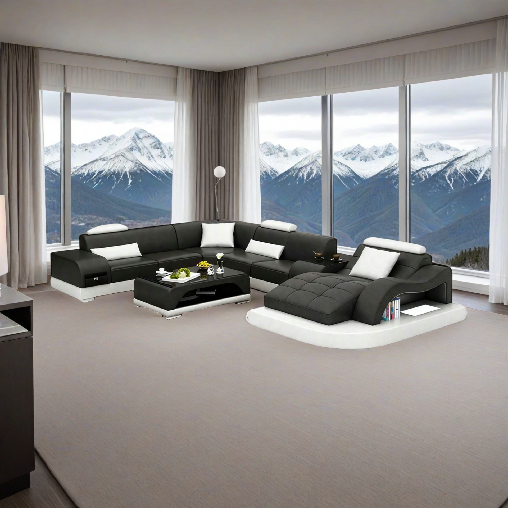 Sofa Dortmund - Wohnlandschaft U-form