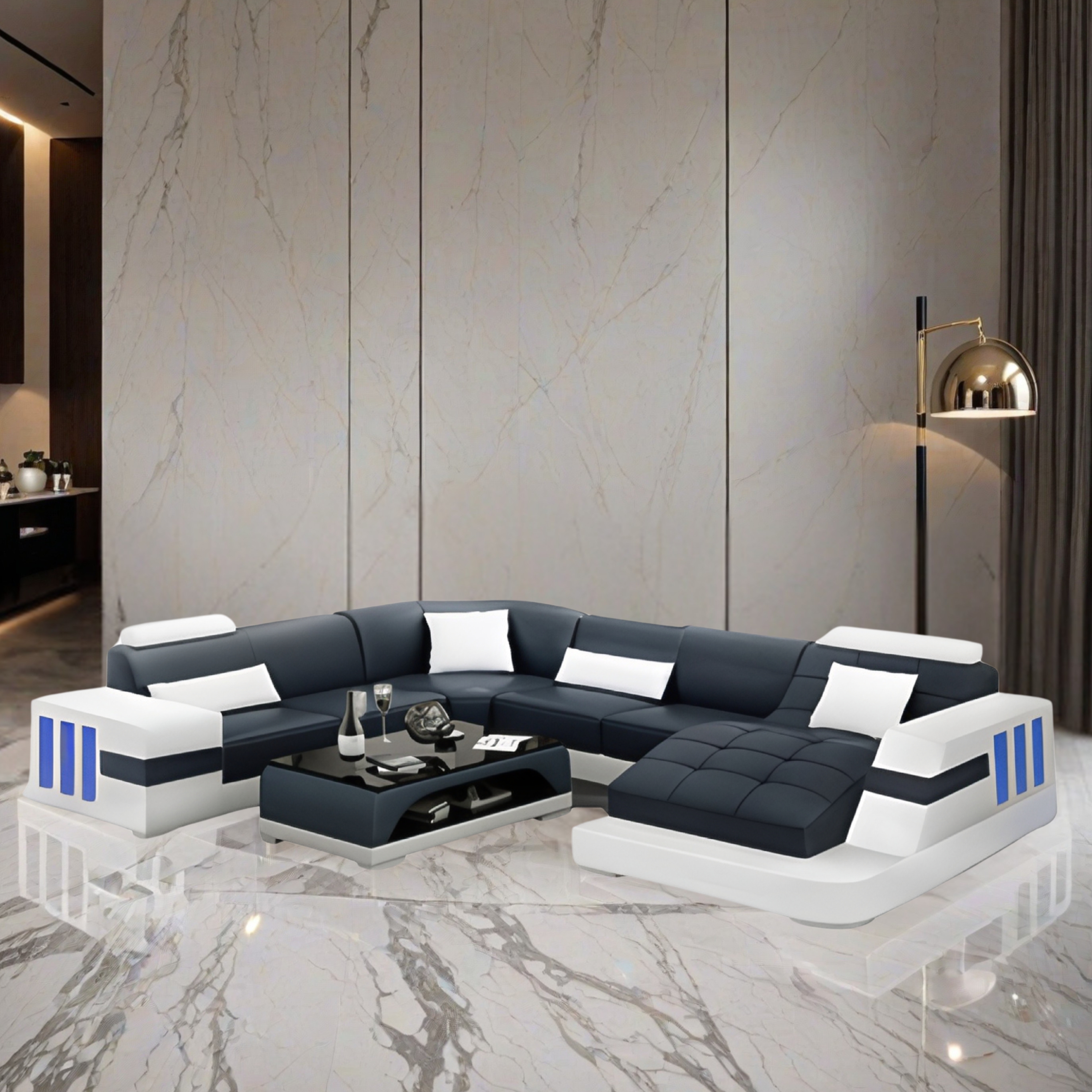 Sofa Valletta - Wohnlandschaft U-form