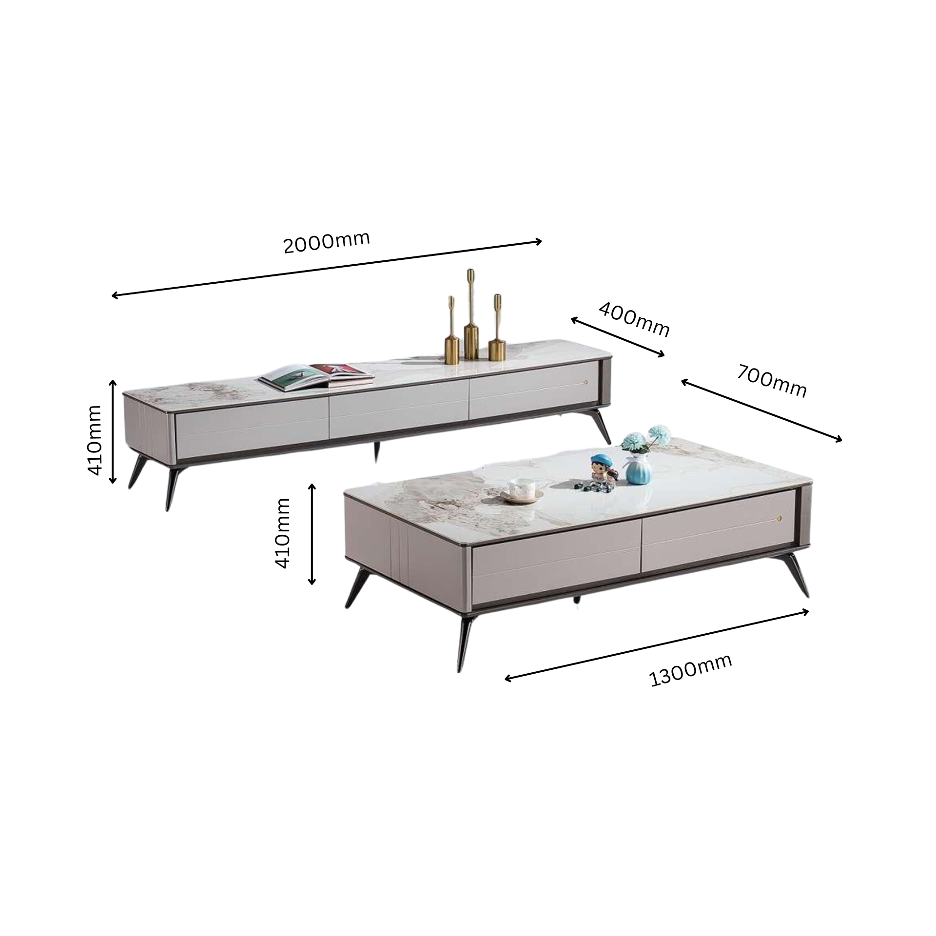 Designer Couchtisch und TV Board Naumburg