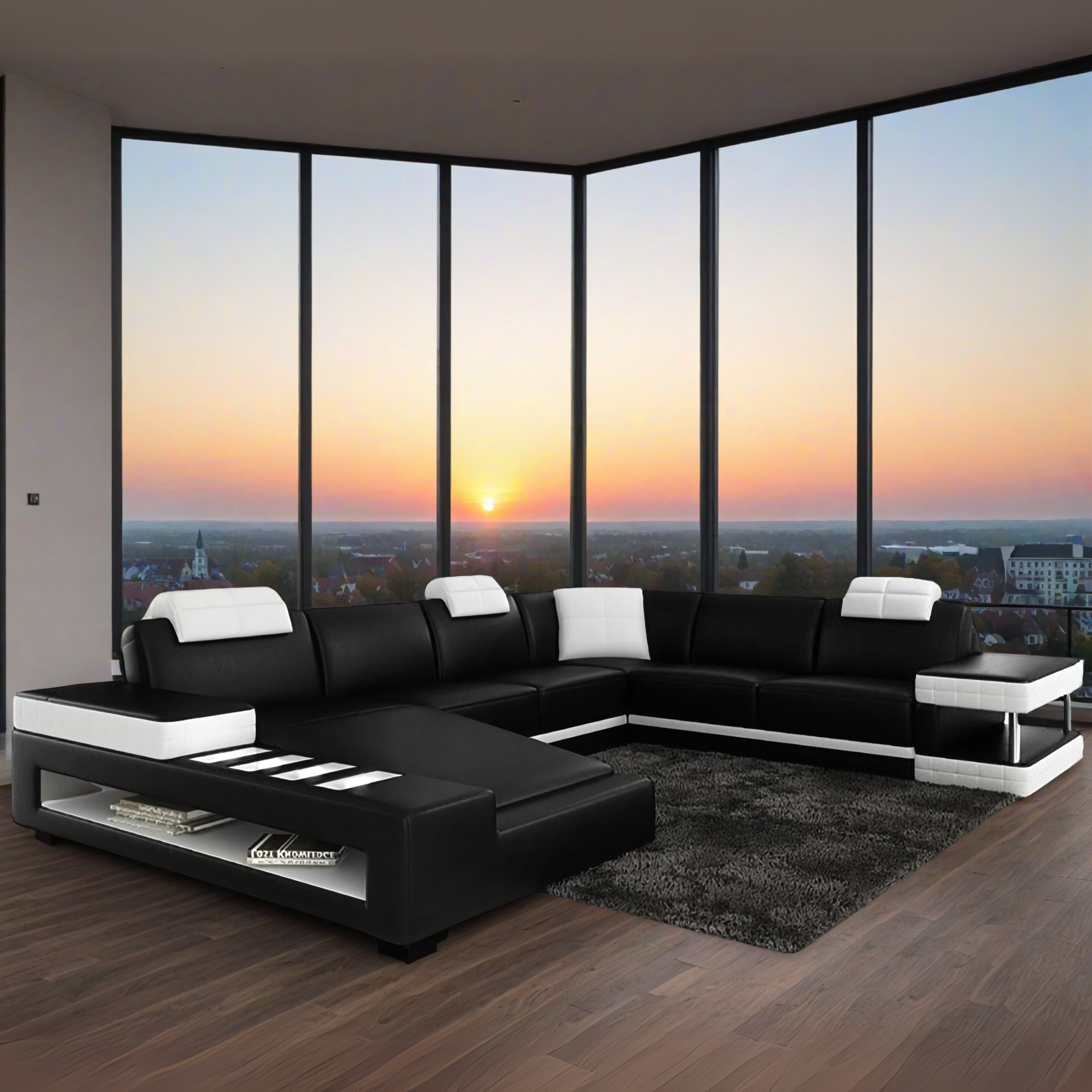 Sofa  Spalt Wohnlandschaft U-form
