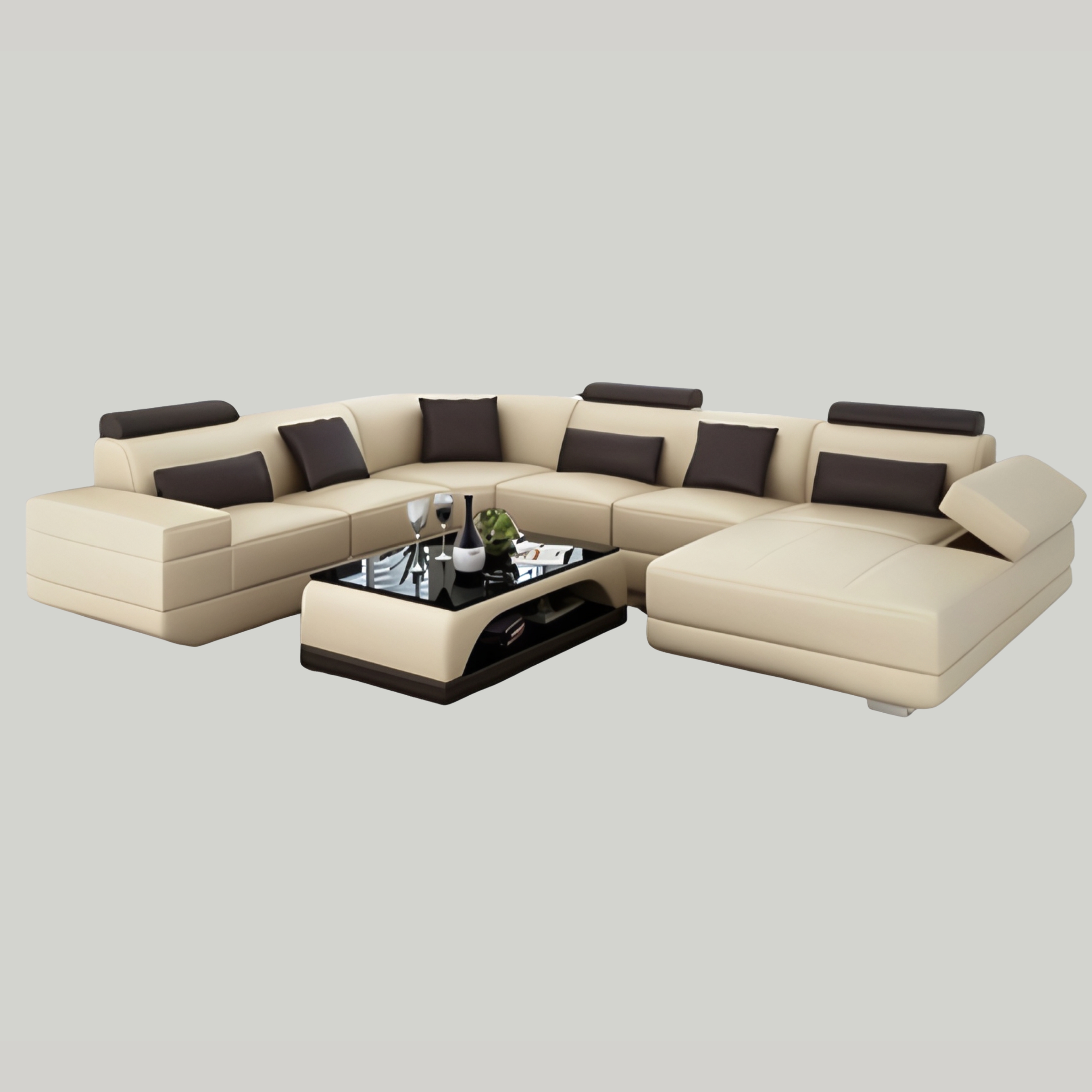 Sofa Bochum - Wohnlandschaft U-form